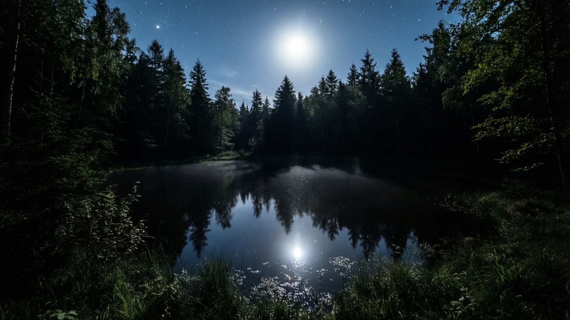 Kuutamoinen lammikkoaukea Taustakuvat