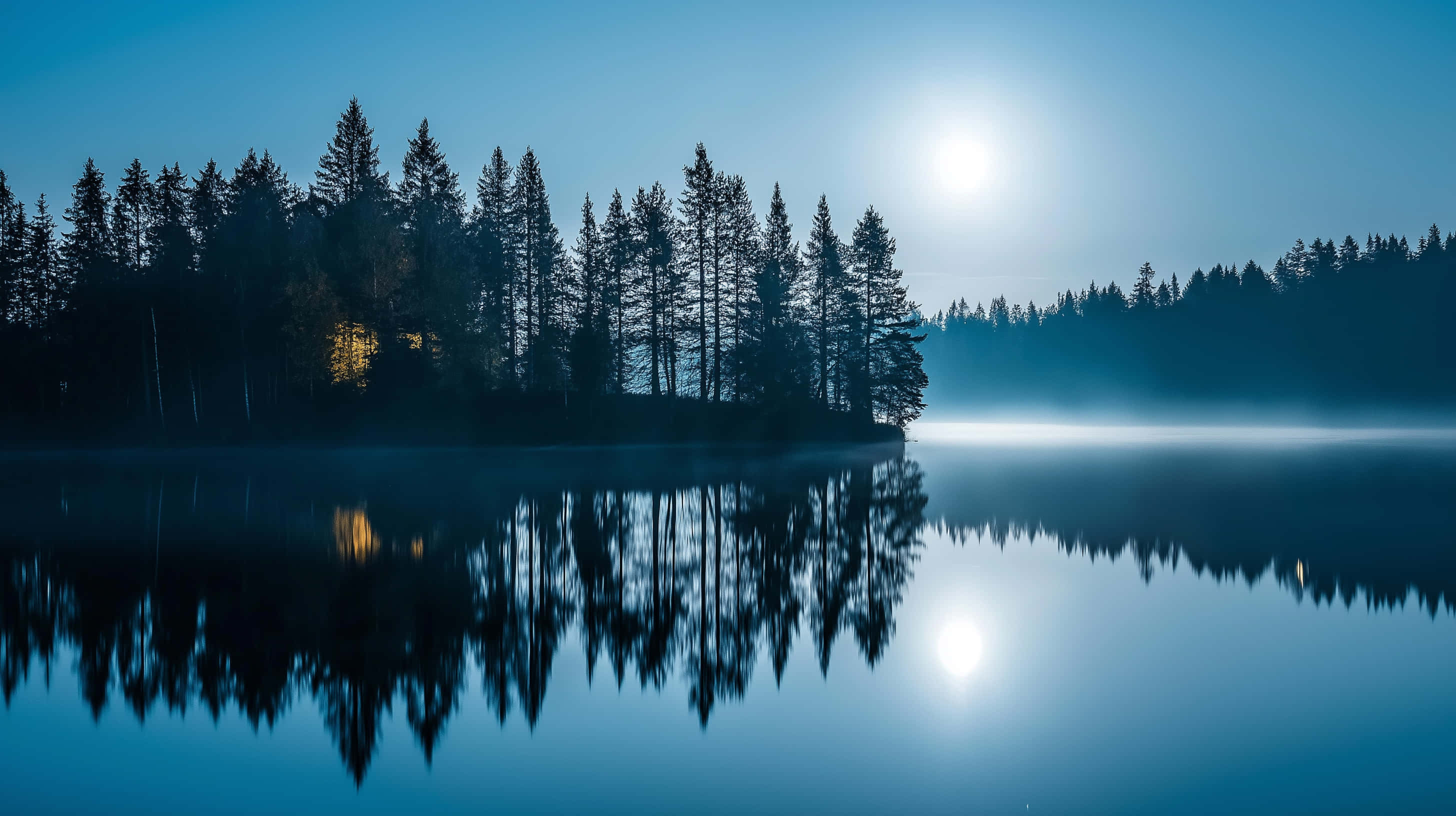 Kuutamojärven tyyneys Taustakuvat