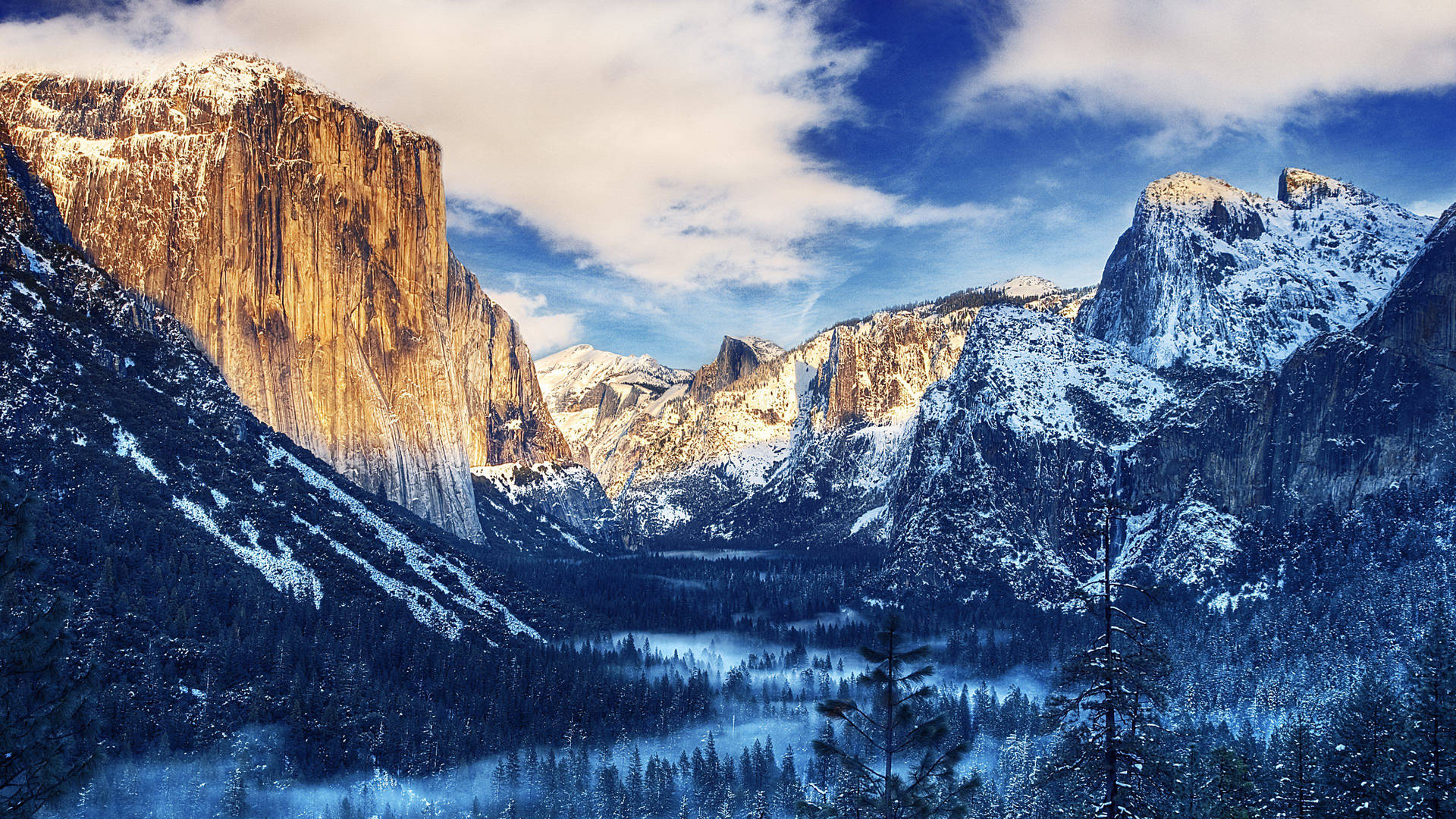 Vuori Yosemiten laaksossa 4k-taustakuva.