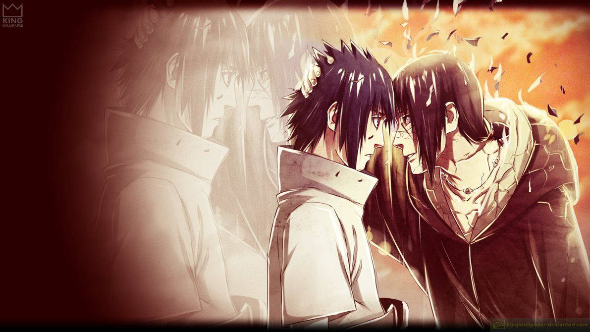 1191x670 Sasuke x Itachi -taustakuva