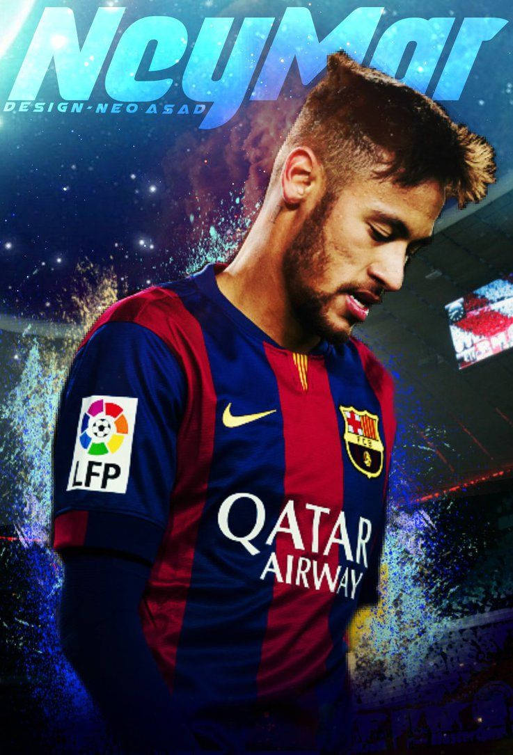 Neymar Jr. Maalauskuosit -taustakuva.