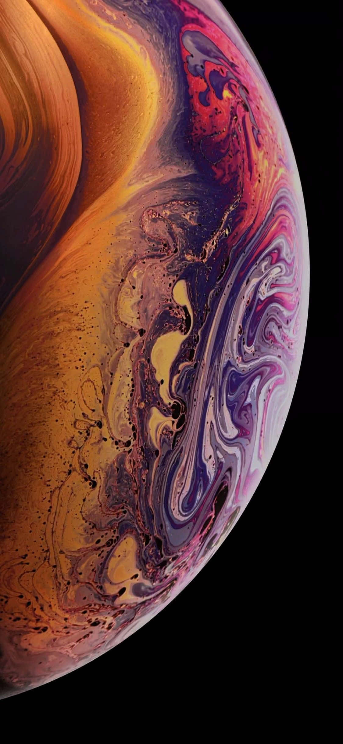 kuva omenan iPhone xs:stä värikkäällä pyörteellä Taustakuvat