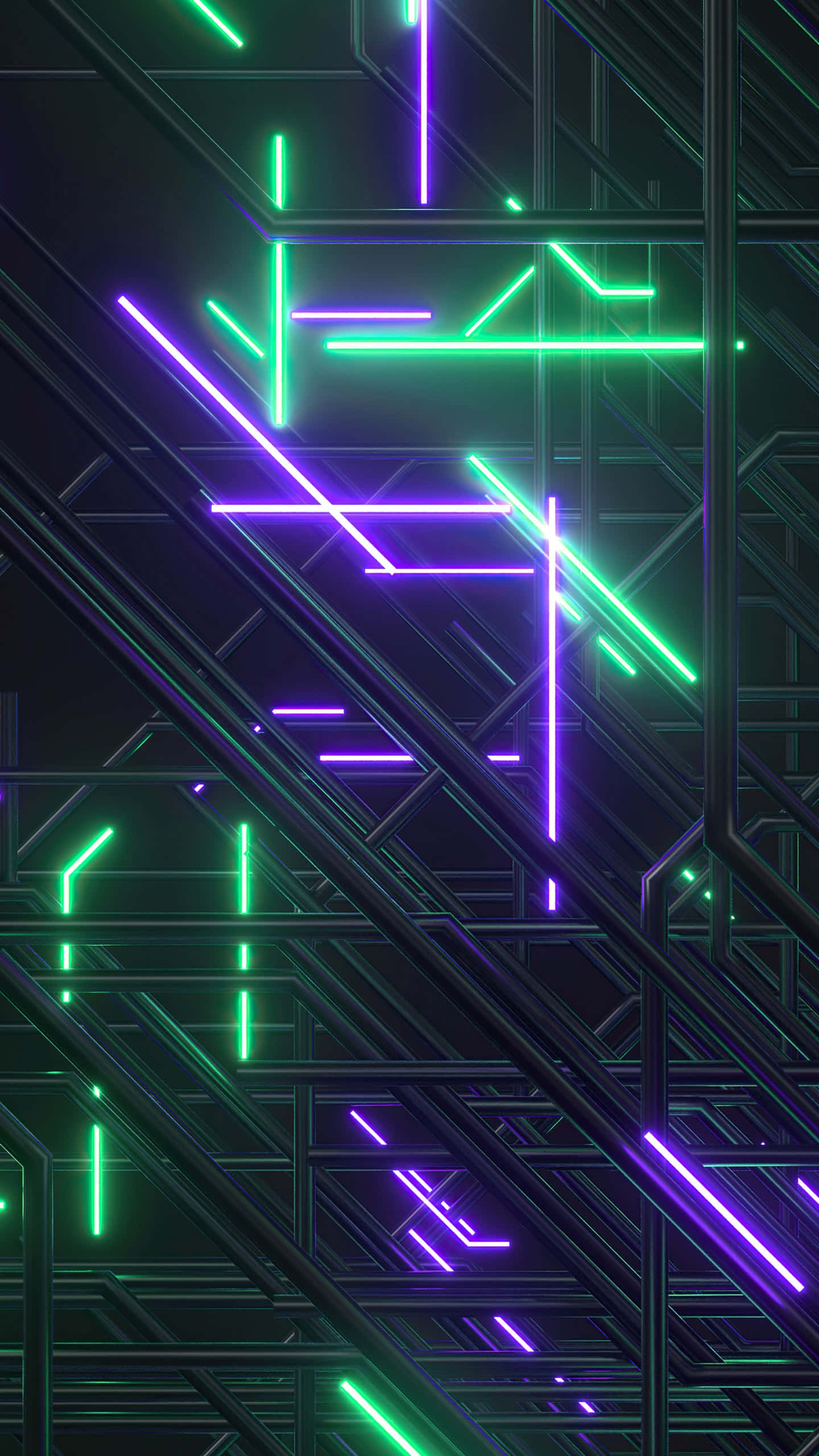 Kuva "Purppuran neonvalot hehkuvat yöllä" Taustakuvat