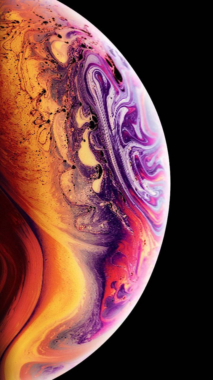 Kuvateksti: Alkuperäinen iPhone 7 esittelee upean marmorisen planeettapallon taustakuvan Taustakuvat
