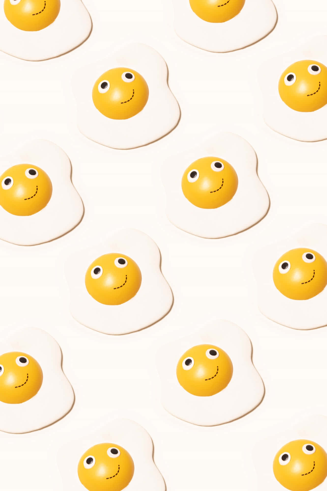 Kuvateksti: Eloisa Hymyemoji Yhdistettynä Aurinkoiseen Päälle Paistettuun Kananmunaan Taustakuvat