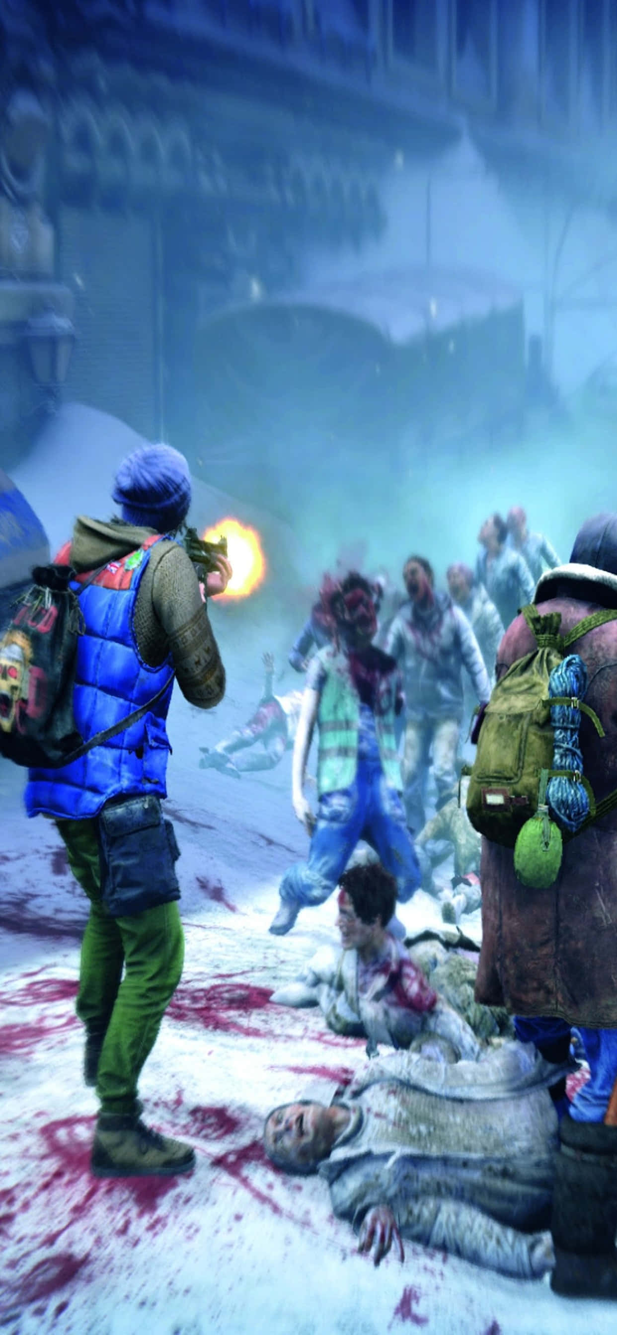 Kuvateksti: Intensiivinen iPhone Xs Max World War Z -taustakuva Taustakuvat