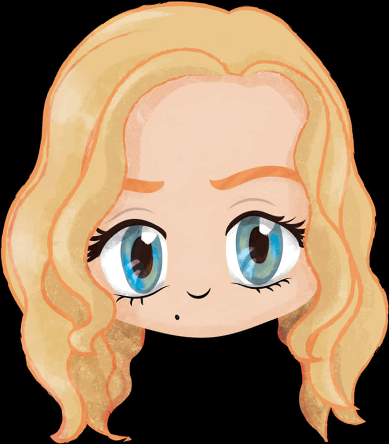 Kuvituskuva vaaleasta hahmosta chibi-tyyliin Taustakuvat