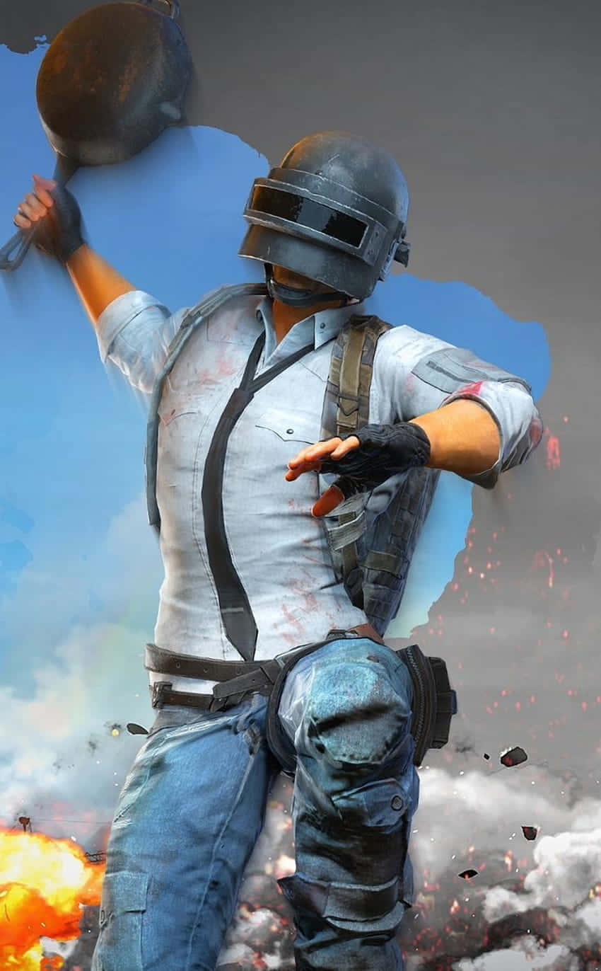 Kypärämies Paistinpannun Kanssa Pixel 3 Playerunknown's Battlegrounds Taustakuva Taustakuvat