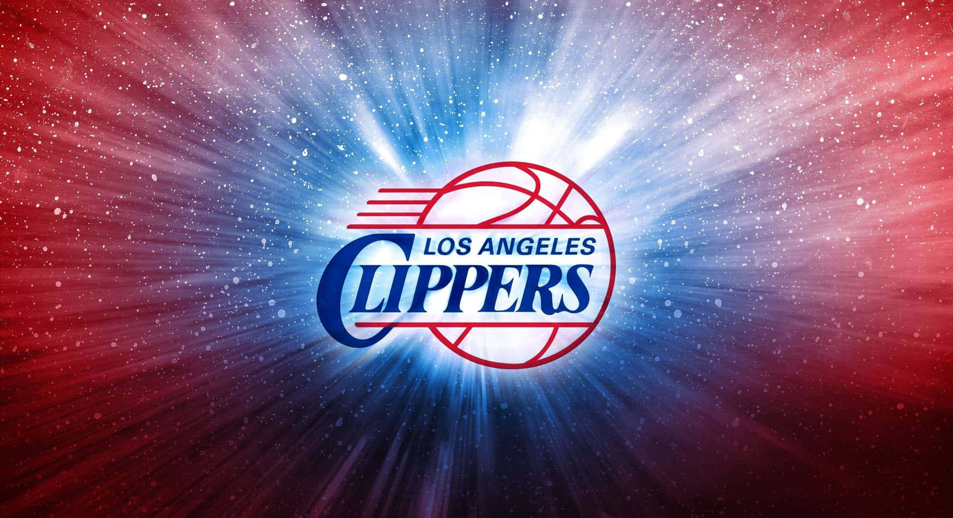 LA Clippers -logo valaistuna tähtigalaksia vasten Taustakuvat