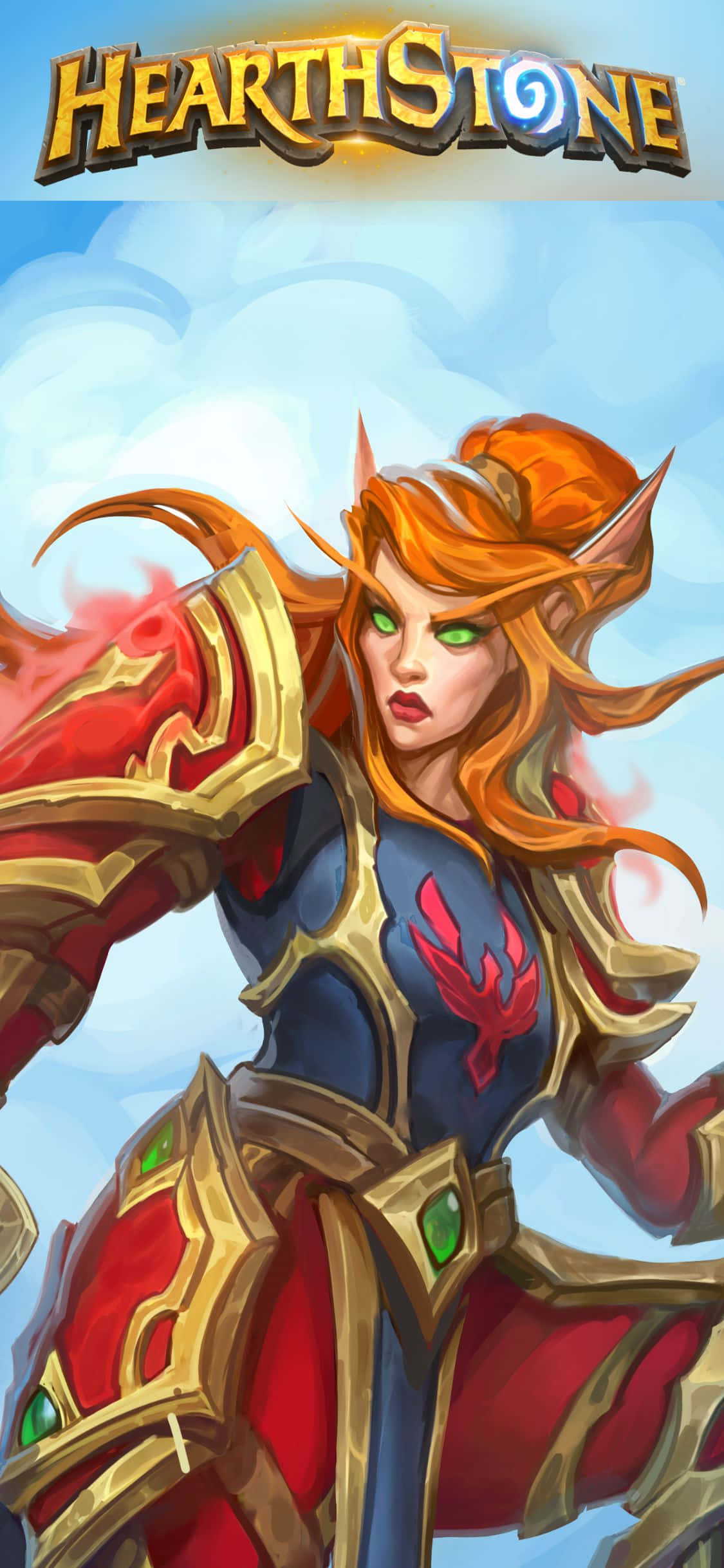 Lady Liadrin -skin iPhone XS Hearthstone -tausta Taustakuvat