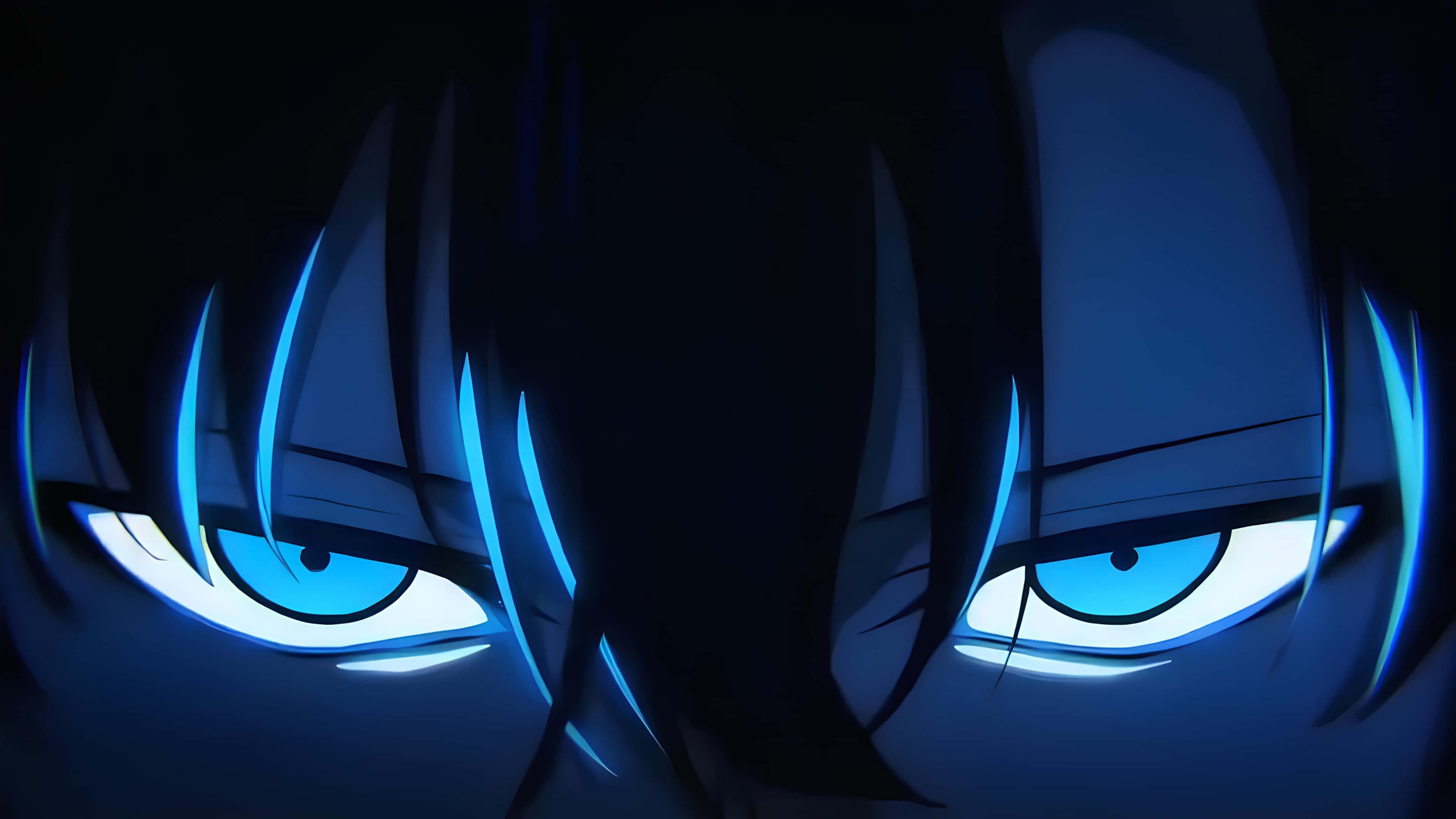 Lähikuva sinisilmäisestä animepojasta Taustakuvat