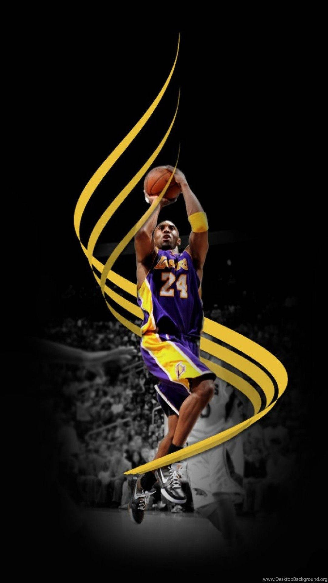 Lakers iPhone Kobe Heittämässä Taustakuvat