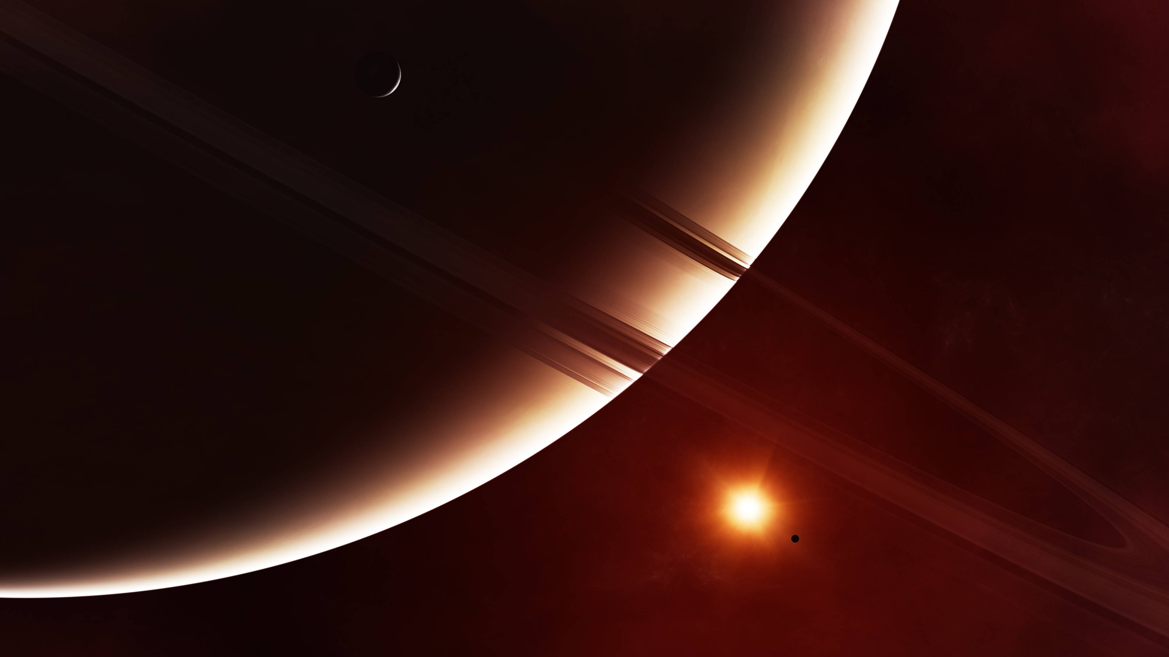 Lämmin Saturnus 4K Taustakuvat