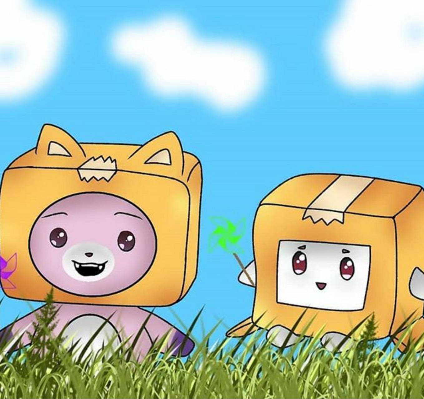 LankyBox Boxy ja Foxy Taustakuvat