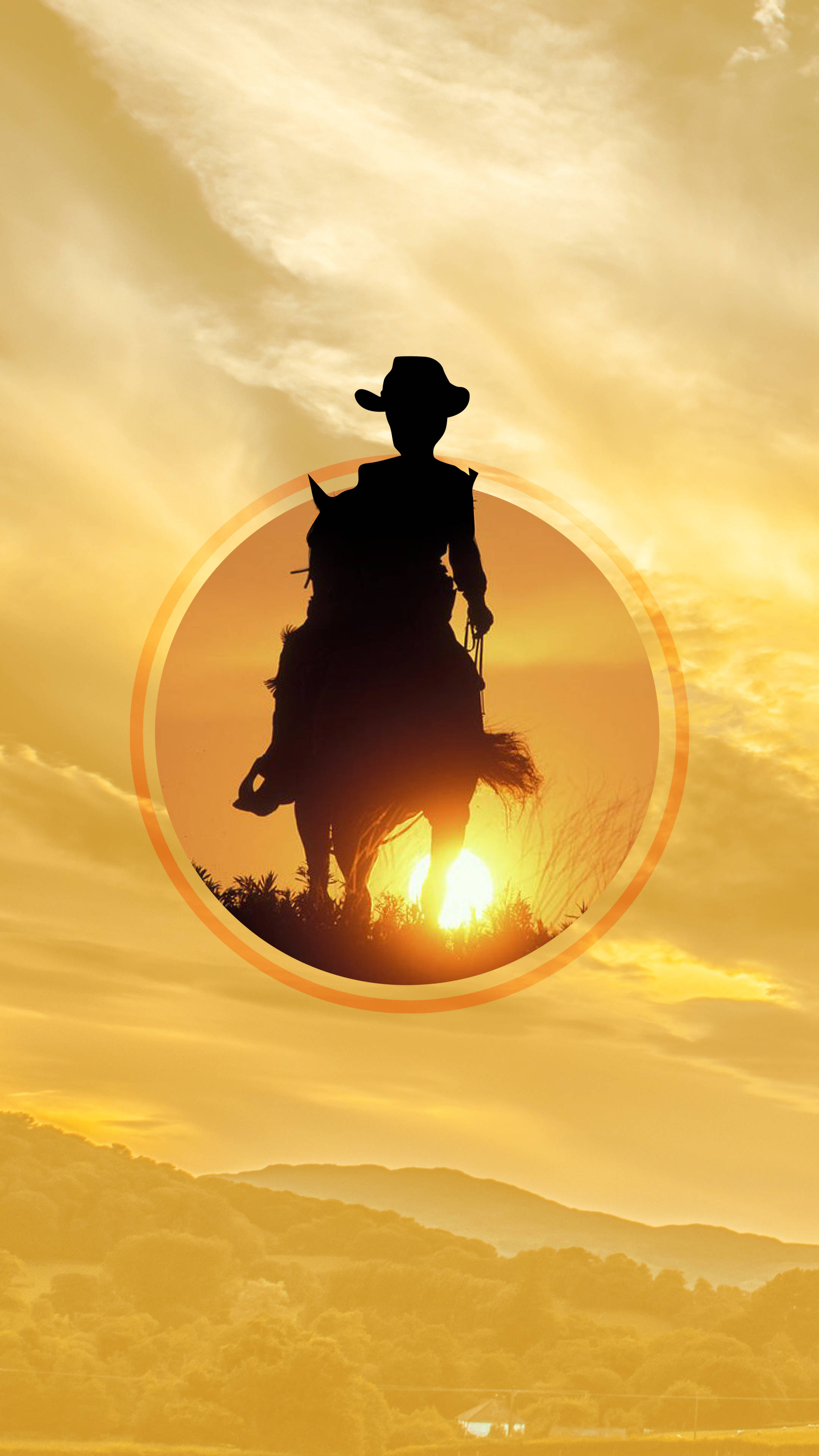 Lännen nuori cowboy-estetiikka Taustakuvat