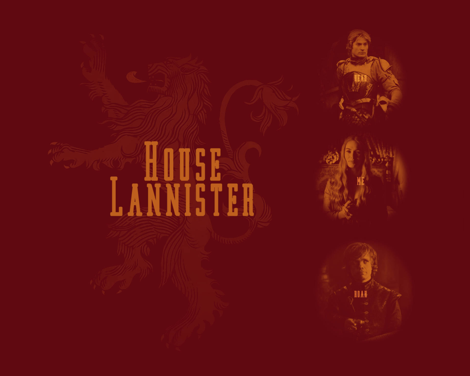 Lannisterin talo Tyrion Cersei Jaime Taustakuvat
