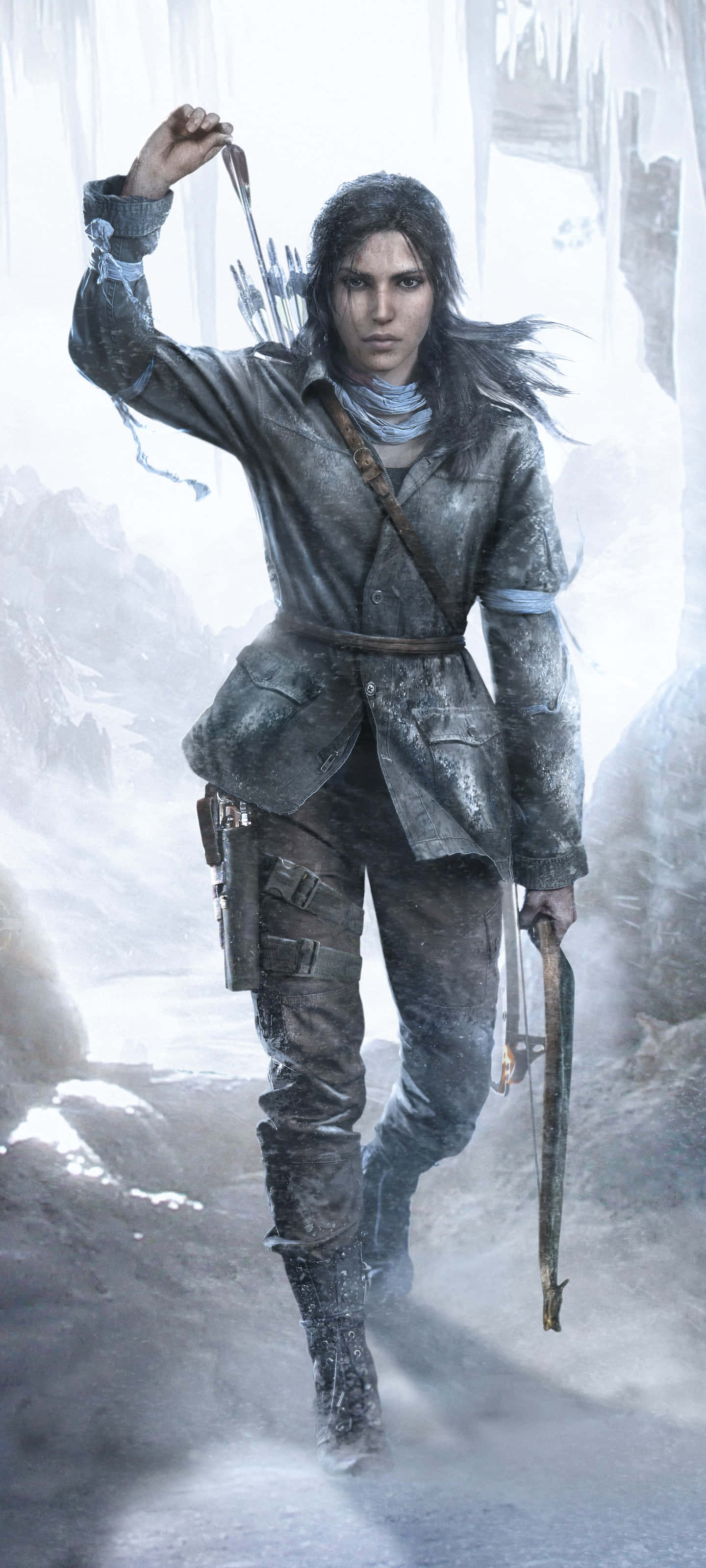 Lara Croft kulkee petollisten viidakoiden läpi etsimässä puhtainta saalista iPhone 5s:llään Taustakuvat