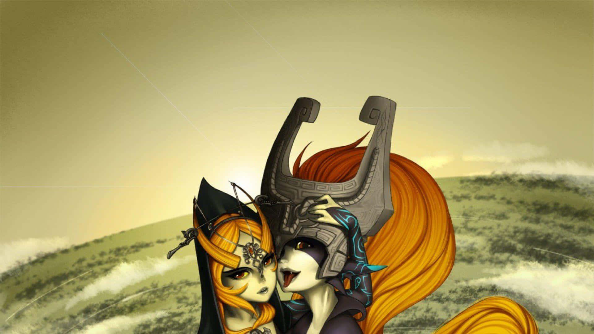 Legend Of Zelda Twilight Princess Midna -fanitaidetta Taustakuvat