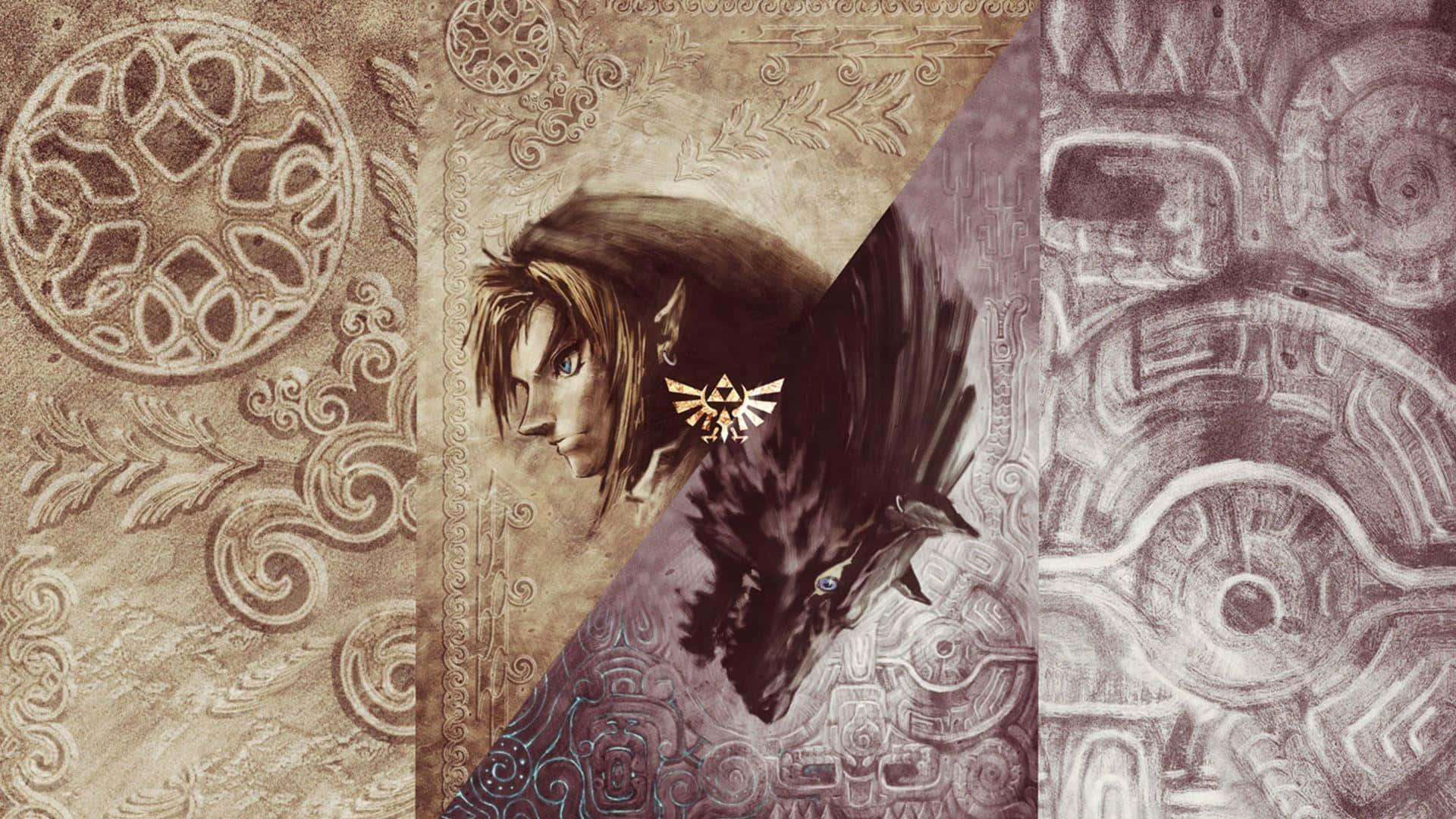 Legend Of Zelda Twilight Princess Link Ja Wolf Link Taustakuvat