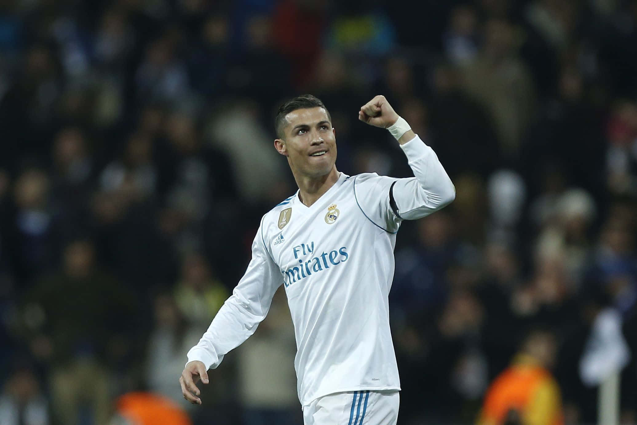 Legendaarinen Cristiano Ronaldo toiminnassa Taustakuvat
