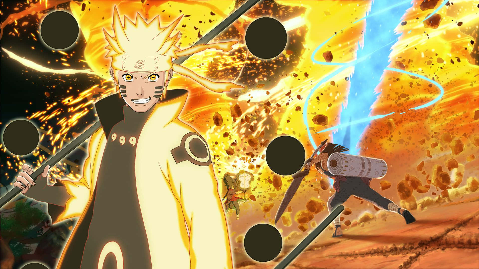 Legendaarinen kolmikko, Naruto, Sakura ja Sasuke Naruto Shippudenista Taustakuvat