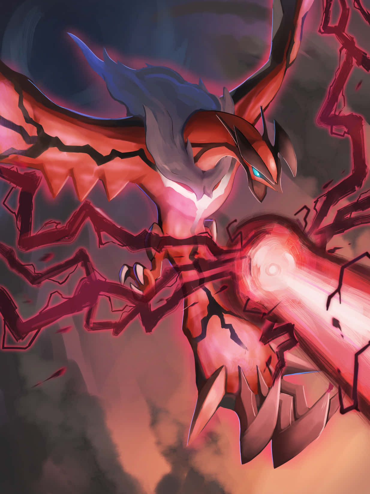 Legendaarinen Pokemon Yveltal-fanitaide Taustakuvat