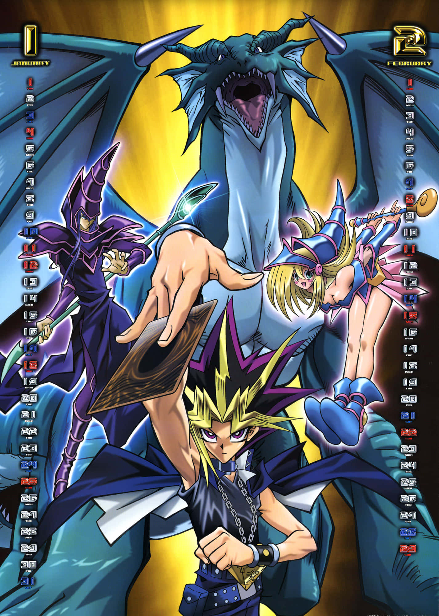 Legendaarinen Yugioh Pimeä Velho toiminnassa Taustakuvat