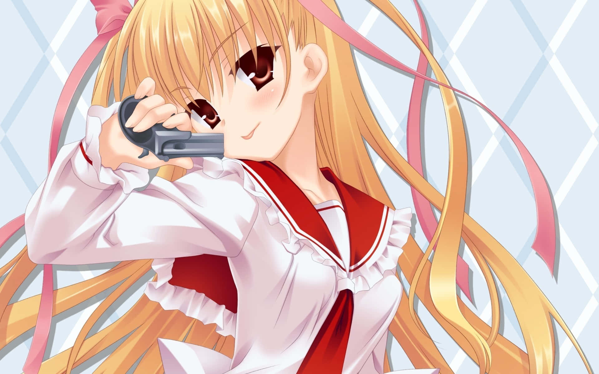 Leikkisiä animehahmoja korkealaatuisessa kuvituksessa Taustakuvat