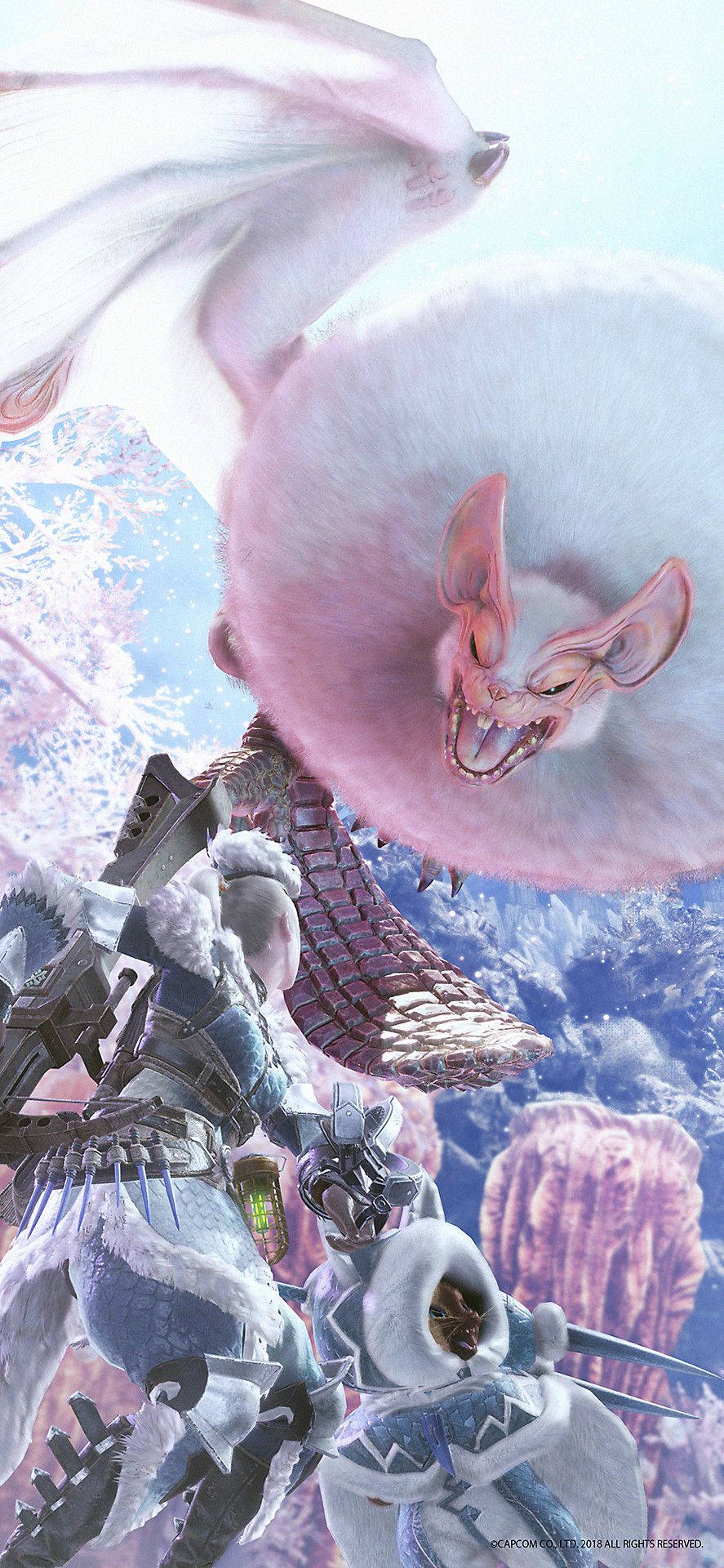 Lentoon Paolumun kanssa Monster Hunter Worldissa Taustakuvat