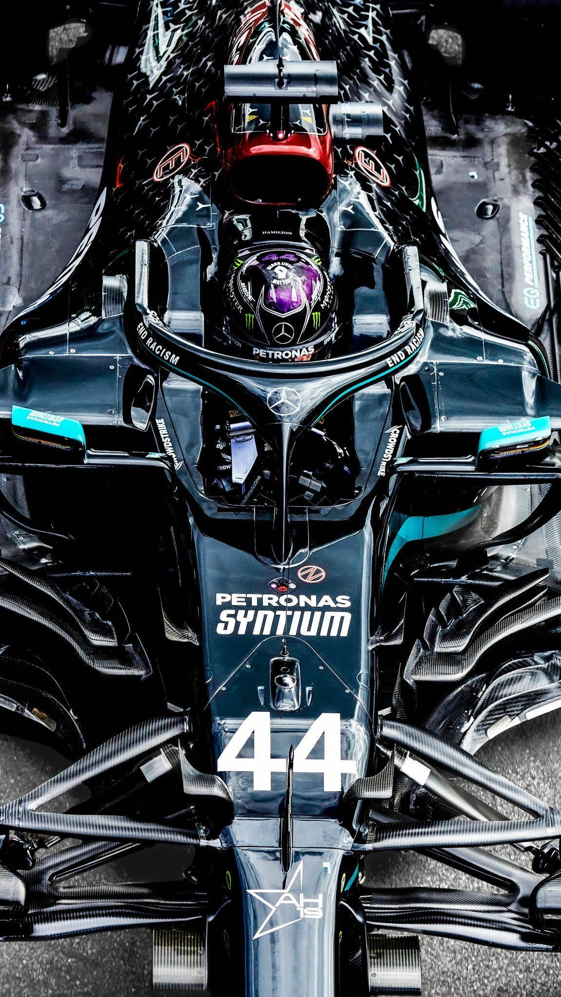 Lewis Hamilton ylhäältä kuvattuna Taustakuvat