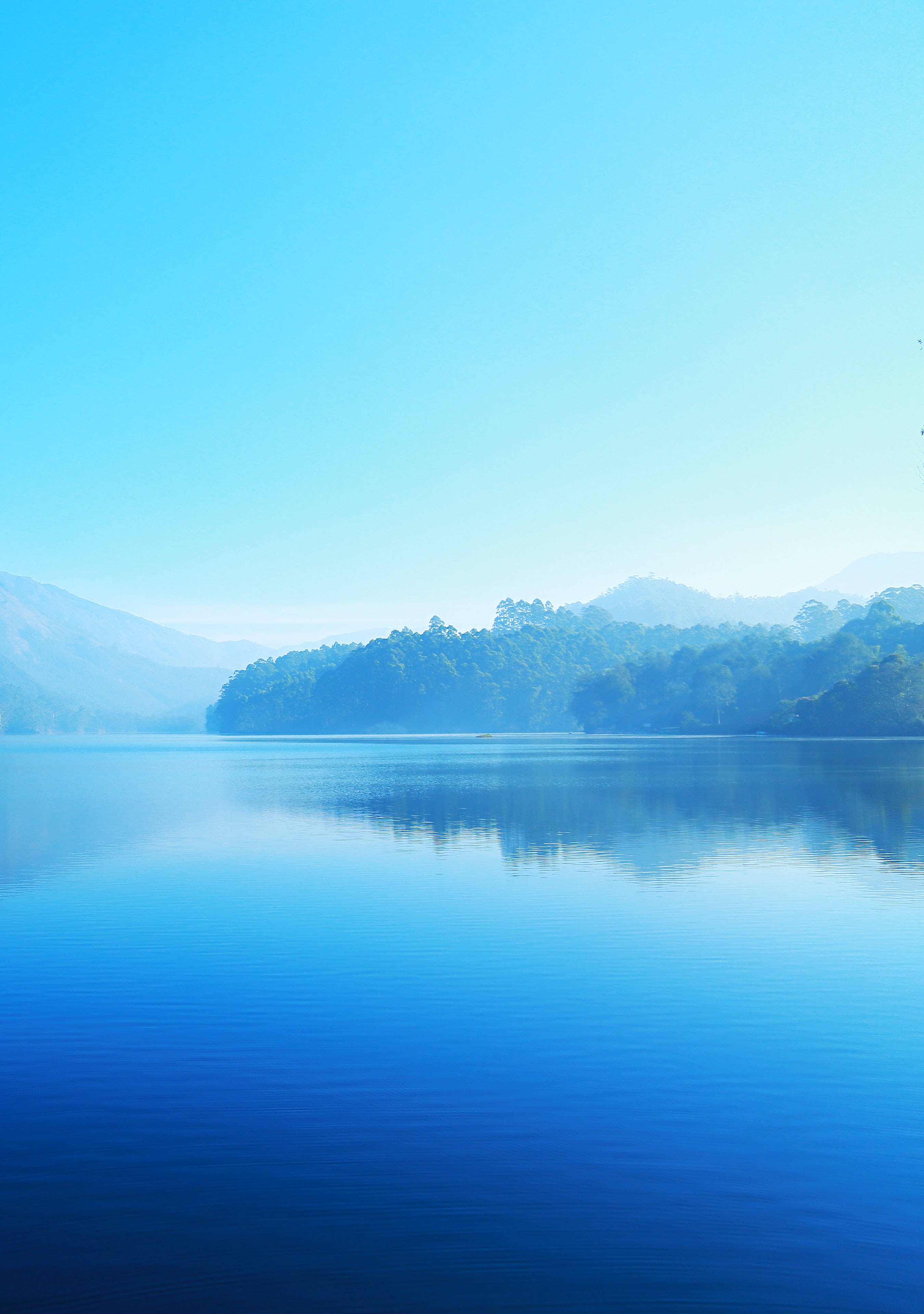 Light Blue Aesthetic Misty Mountains Taustakuvat