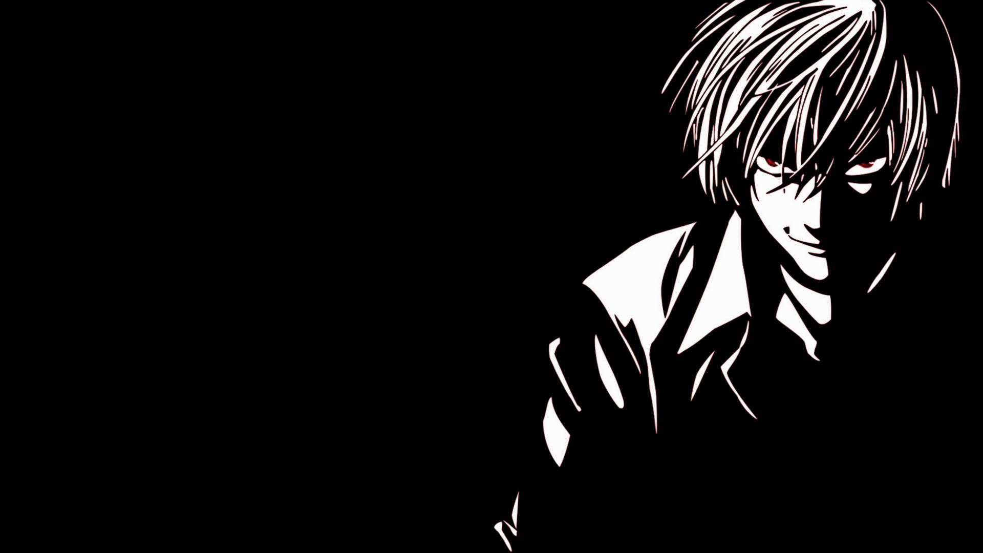Light Yagami Musta Anime Taustakuvat