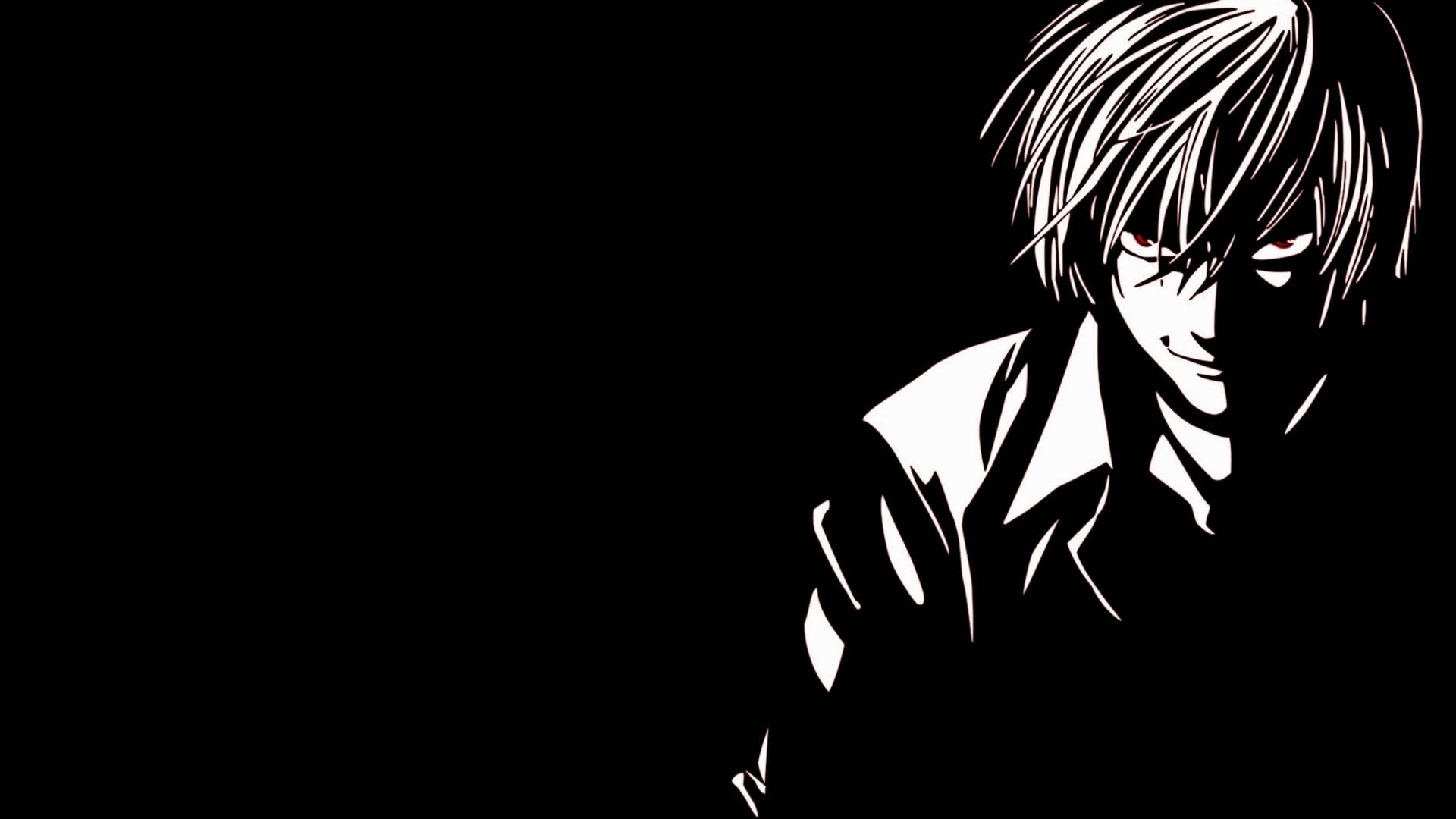 Light Yagami synkkä anime-estetiikka työpöytä Taustakuvat