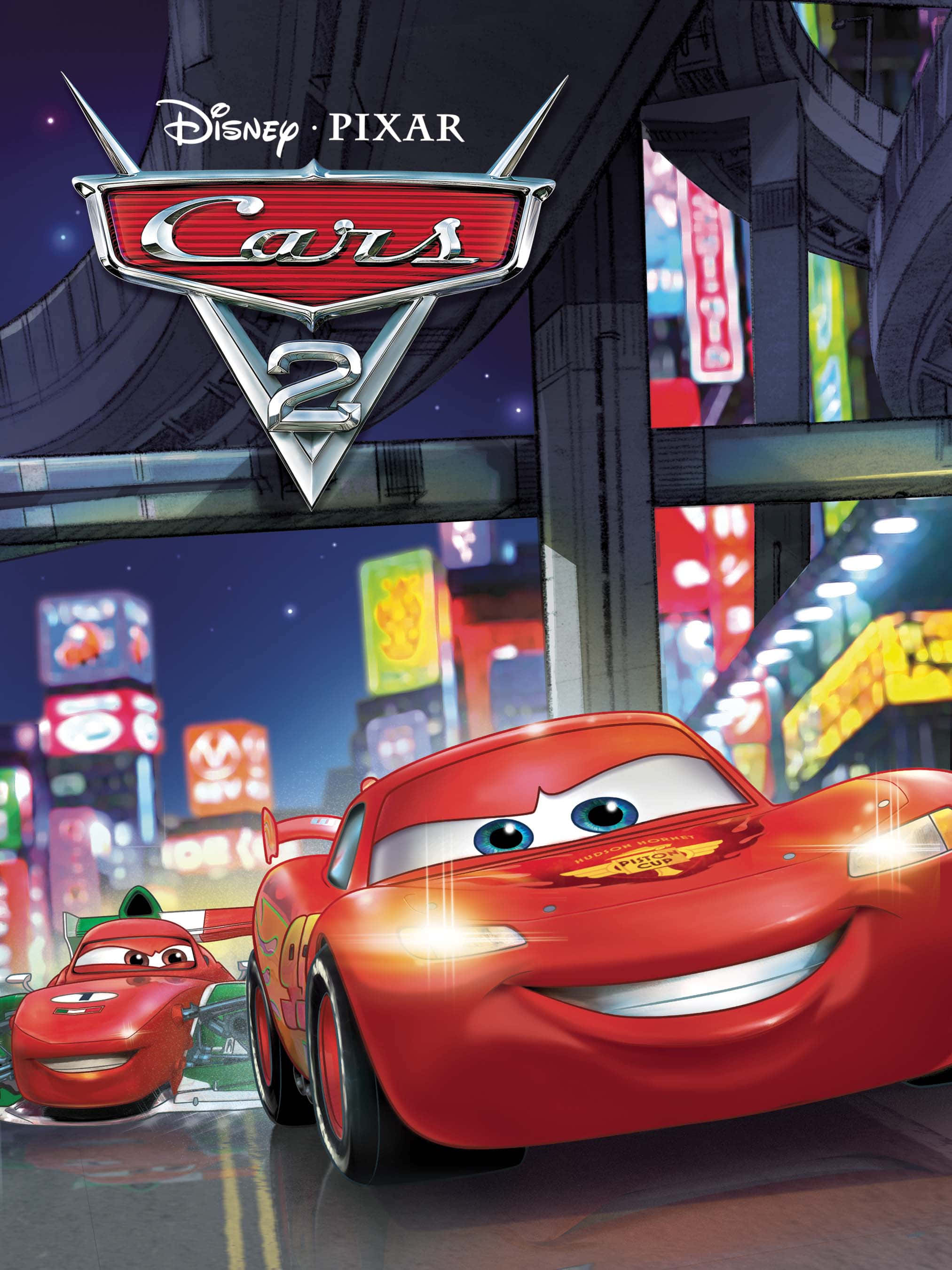 Lightning McQueen johtaa kilpailua Cars 2 -elokuvassa Taustakuvat