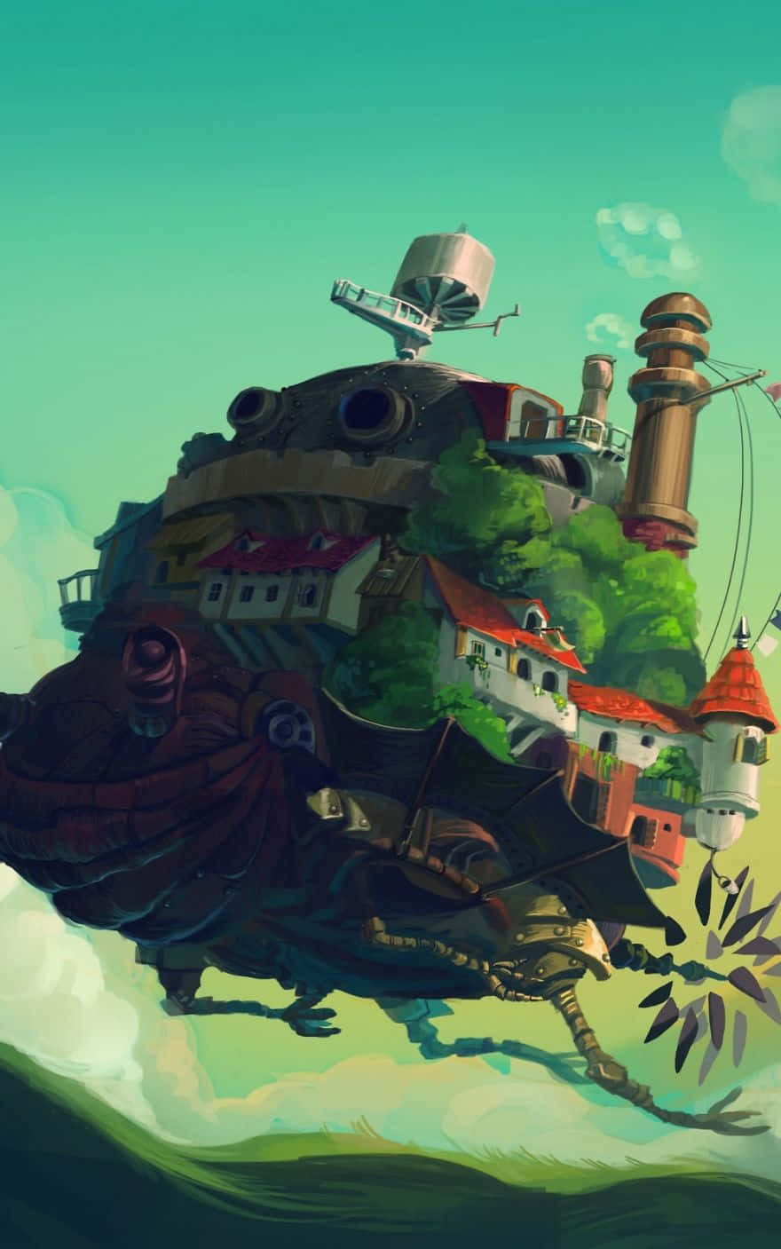 Liikkuva linna Studio Ghibli Puhelin Taustakuvat