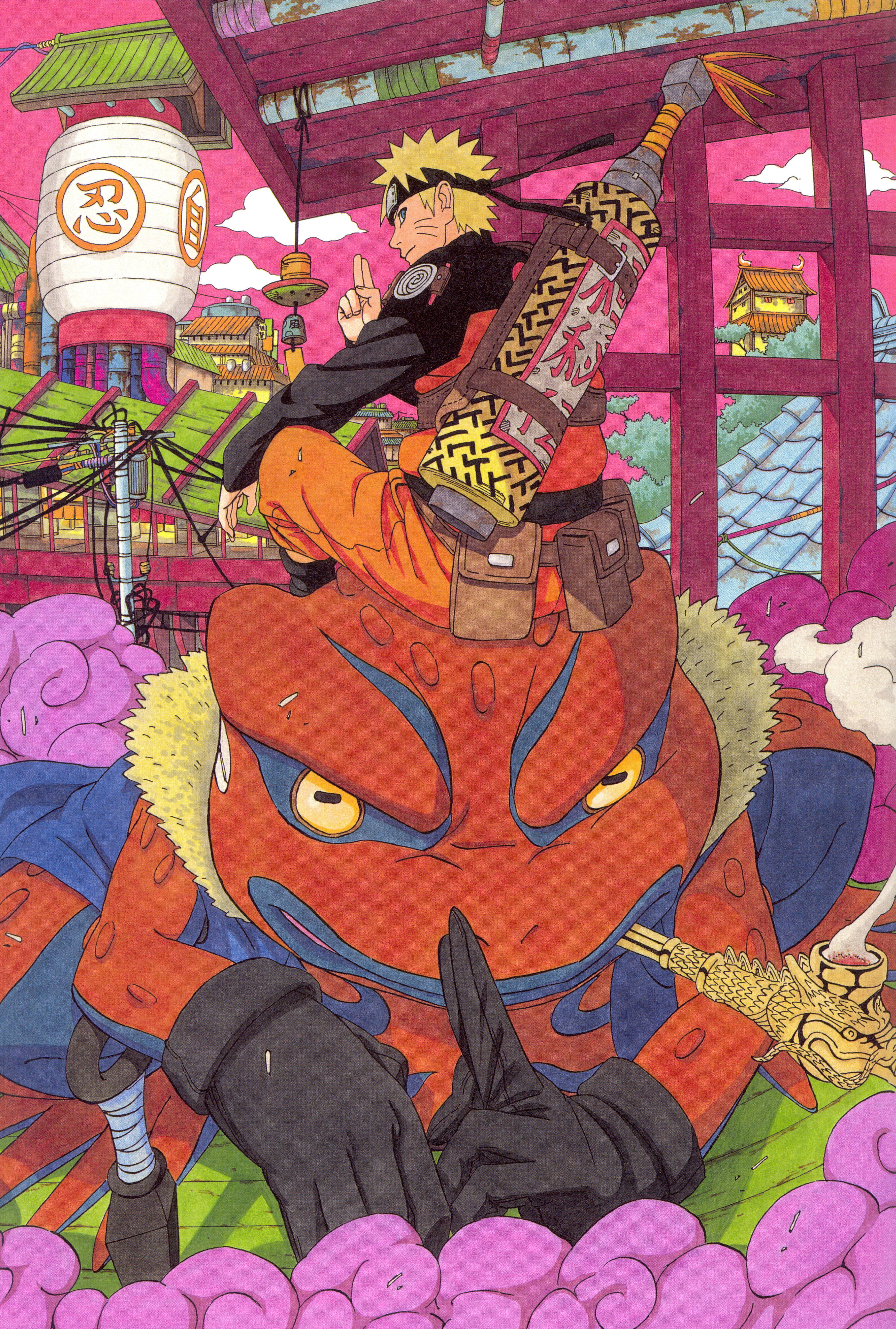 Liikkuva Naruto Sammakko Gamamaru Taustakuvat