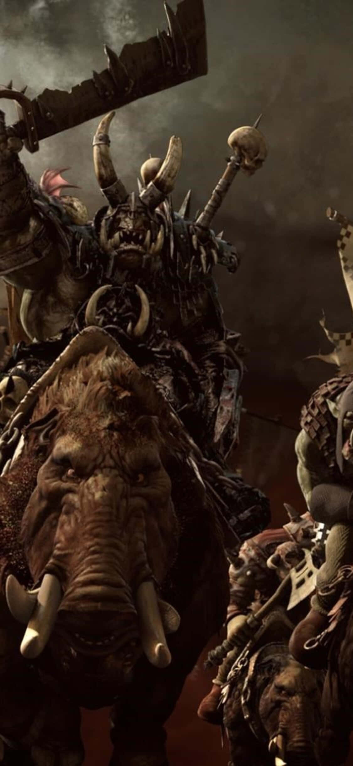 Liity eeppiseen taisteluun Total War: Warhammerissa iPhone X:lle Taustakuvat