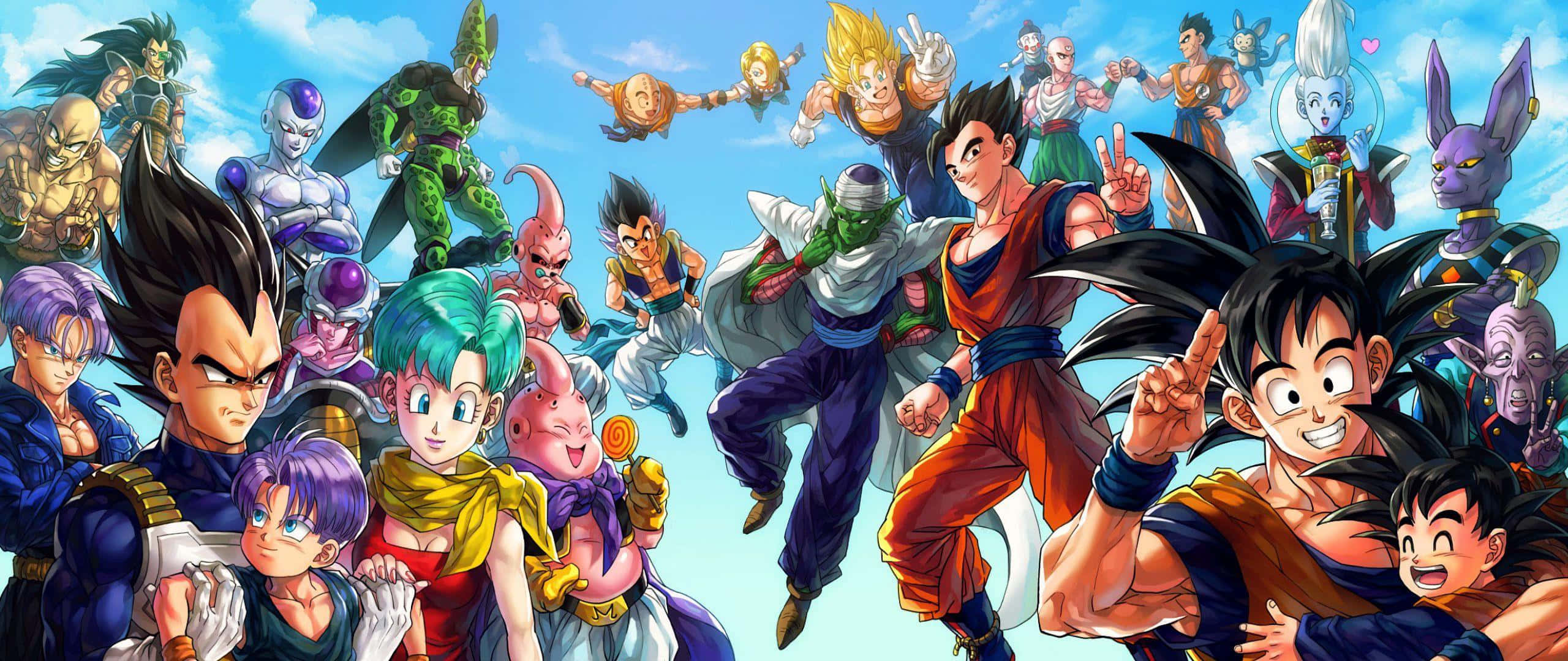 Liity Gokun ja Z-taistelijoiden joukkoon, kun he suojelevat universumia Dragon Ball Superissa! Taustakuvat