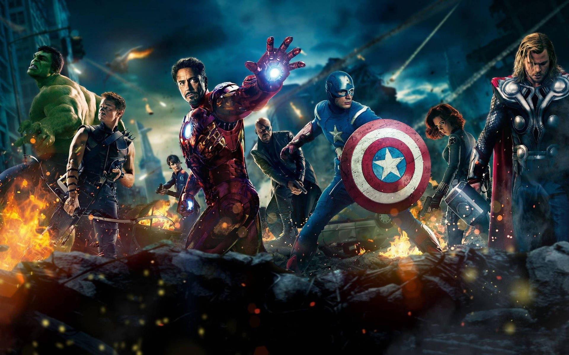 Marvel-supersankarit Hulk, Thor, Kapteeni Amerikka, Rautamies ja muita.