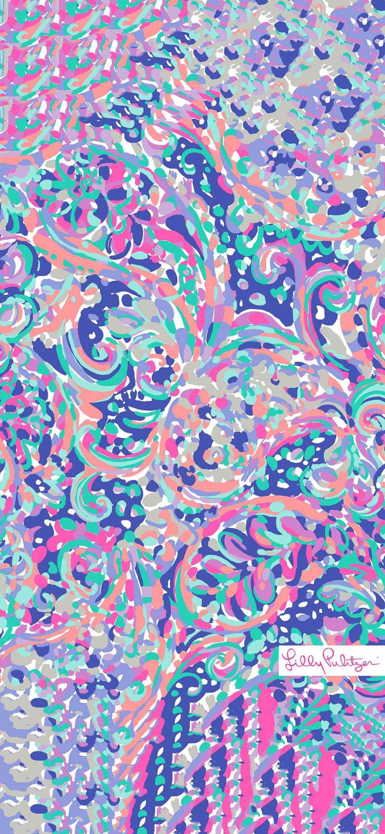 Lilly Pulitzer violetti abstrakti taide Taustakuvat