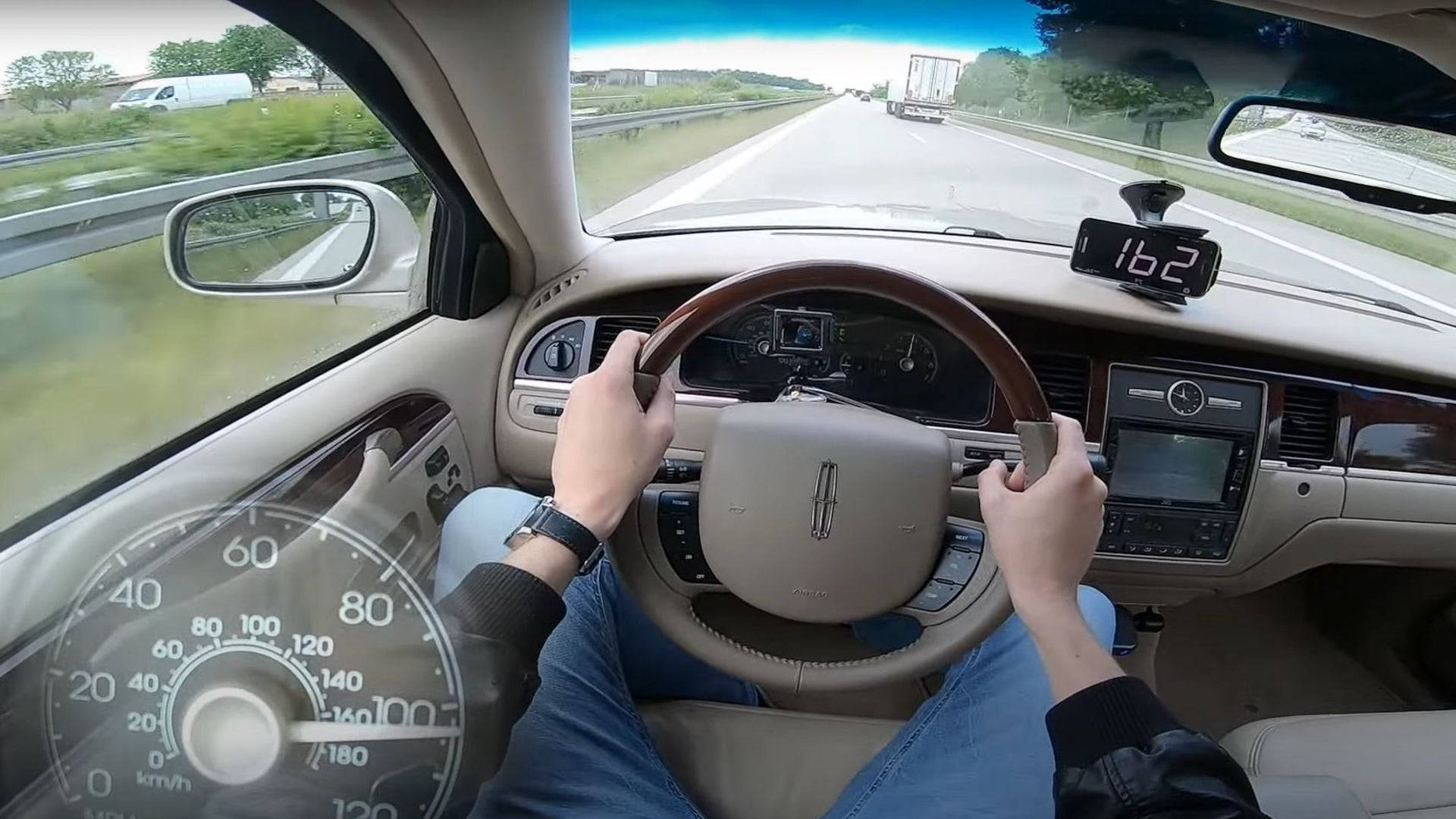 Lincoln Car Town Sedanin sisustus — Hienot autot GIF Taustakuvat