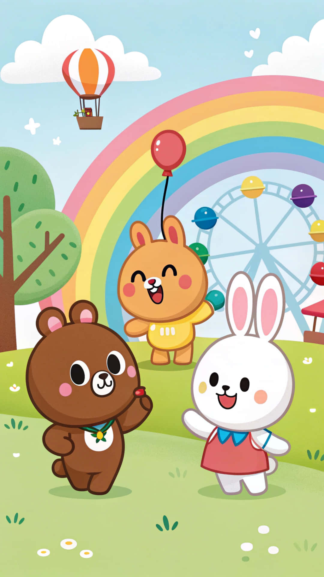 ryhmä,koira, värit,kissa, sarjakuva, rakkaus, ystävyys, ystävät, unikko, kukka, line friends, brändi, taustakuva, viiva, pesukarhu, panda, perhe, rivi, taide, kokoelma