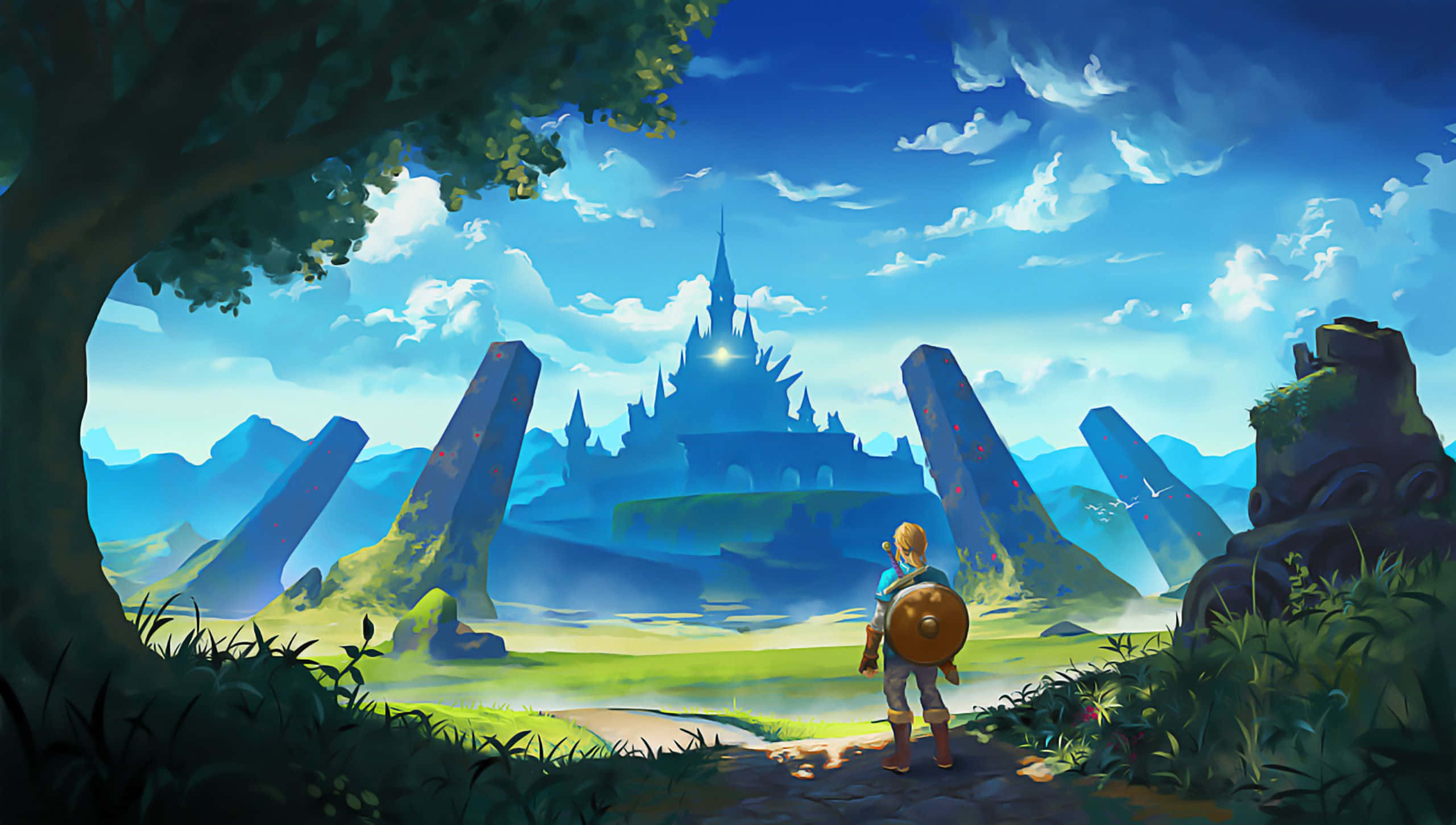 Link aloittaa seikkailunsa Taustakuvat