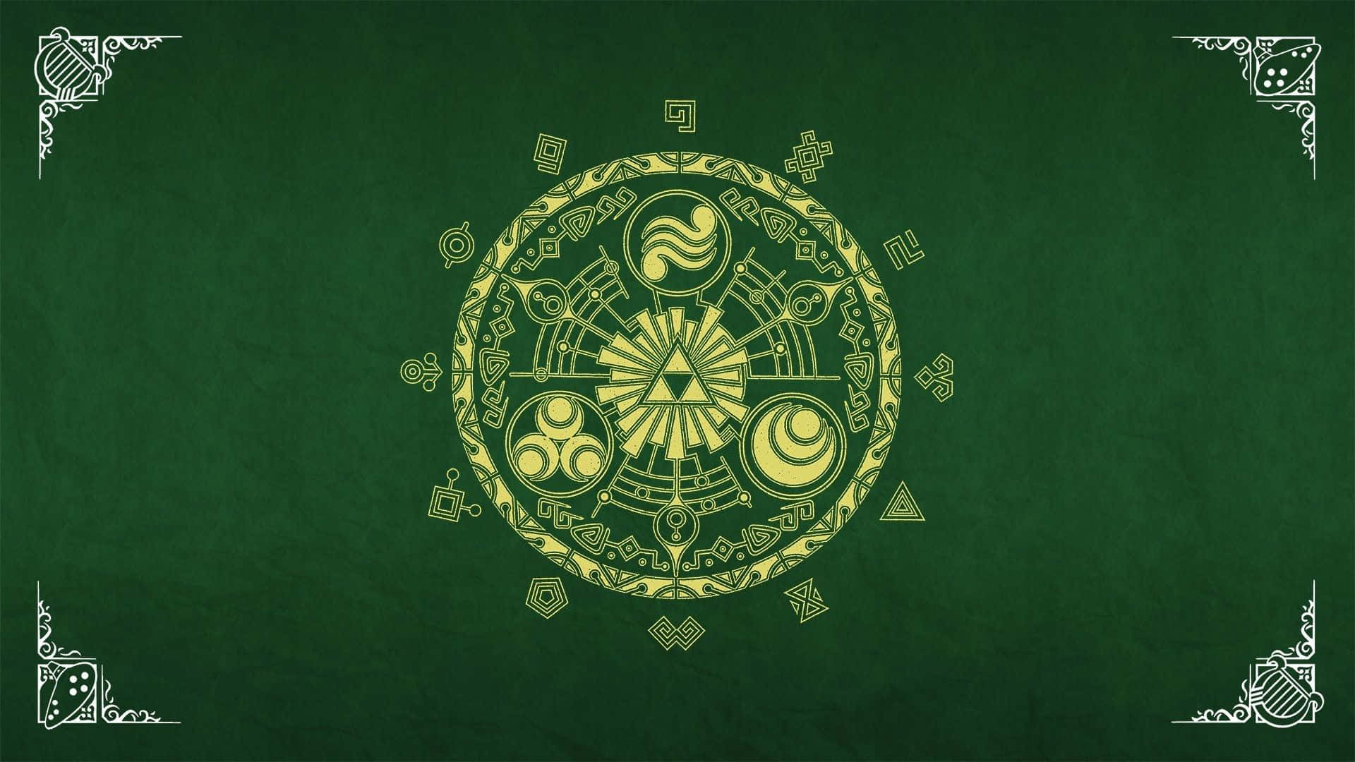 Link valmiina kohtaamaan vihollisensa The Legend Of Zelda -maailmassa Taustakuvat
