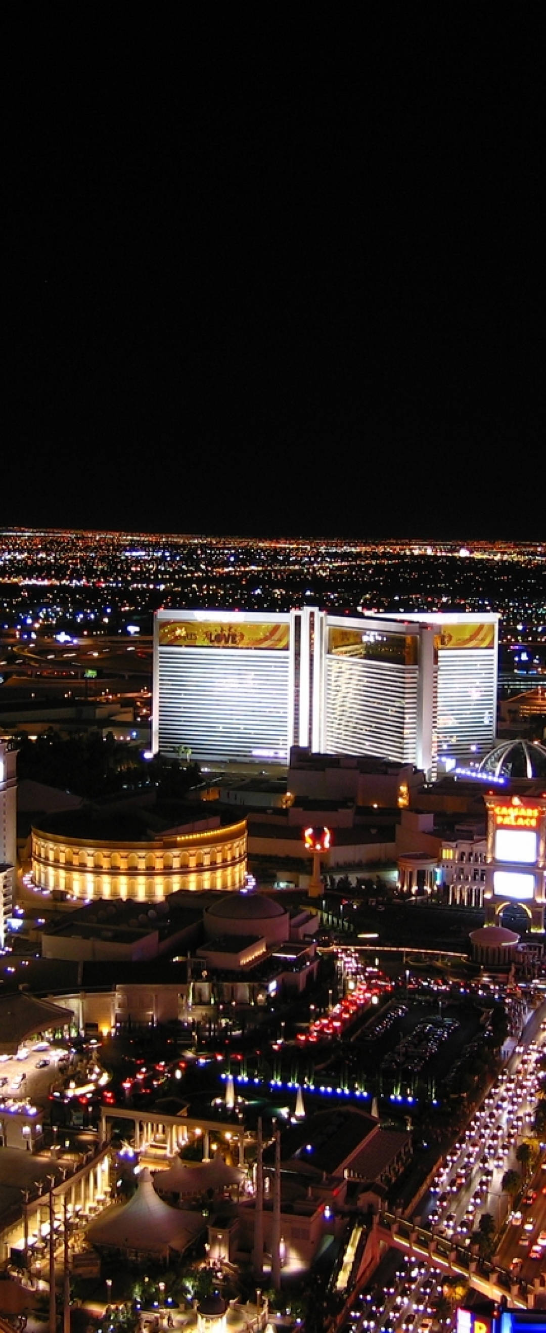 Linnunperspektiivi Las Vegasin yö Taustakuvat