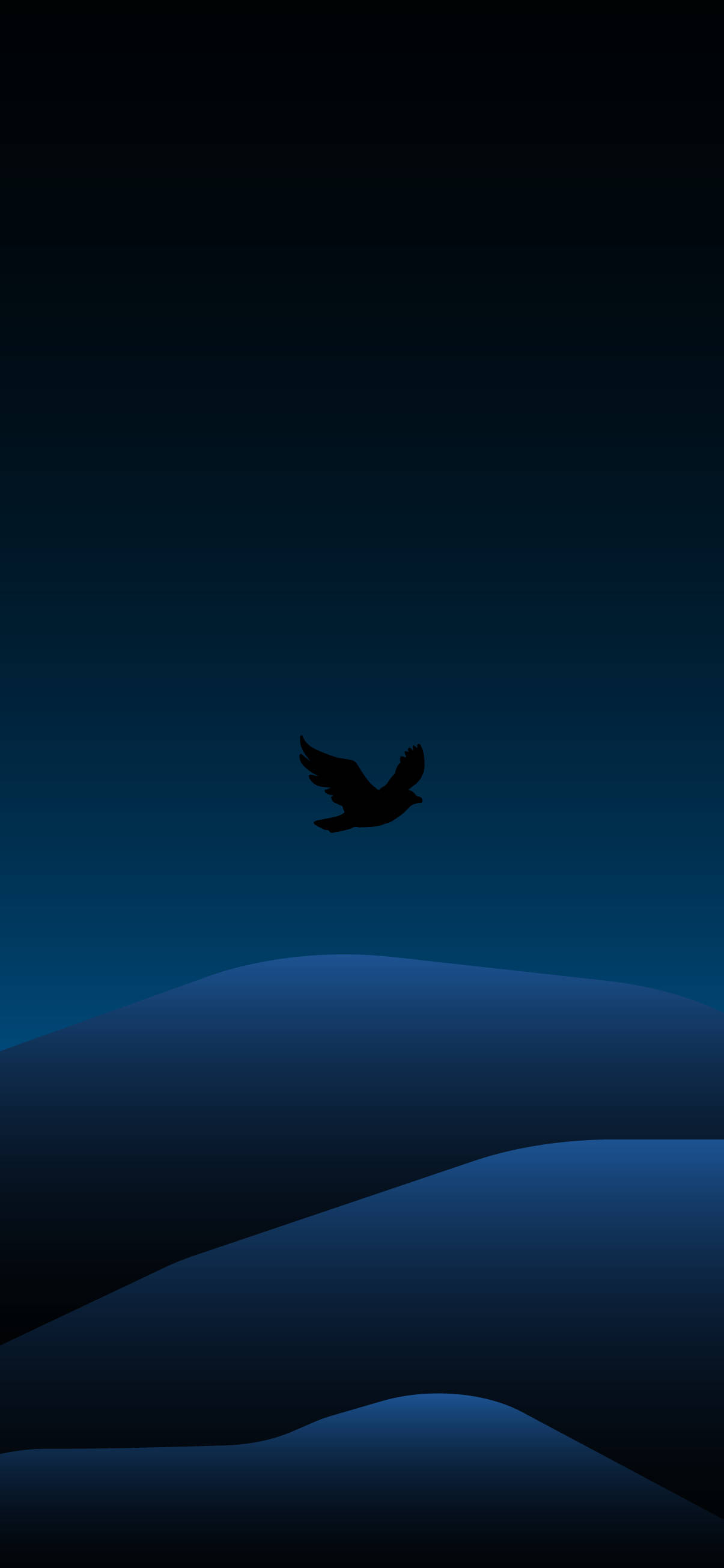 Lintu lentää minimalistinen tumma iPhone Taustakuvat