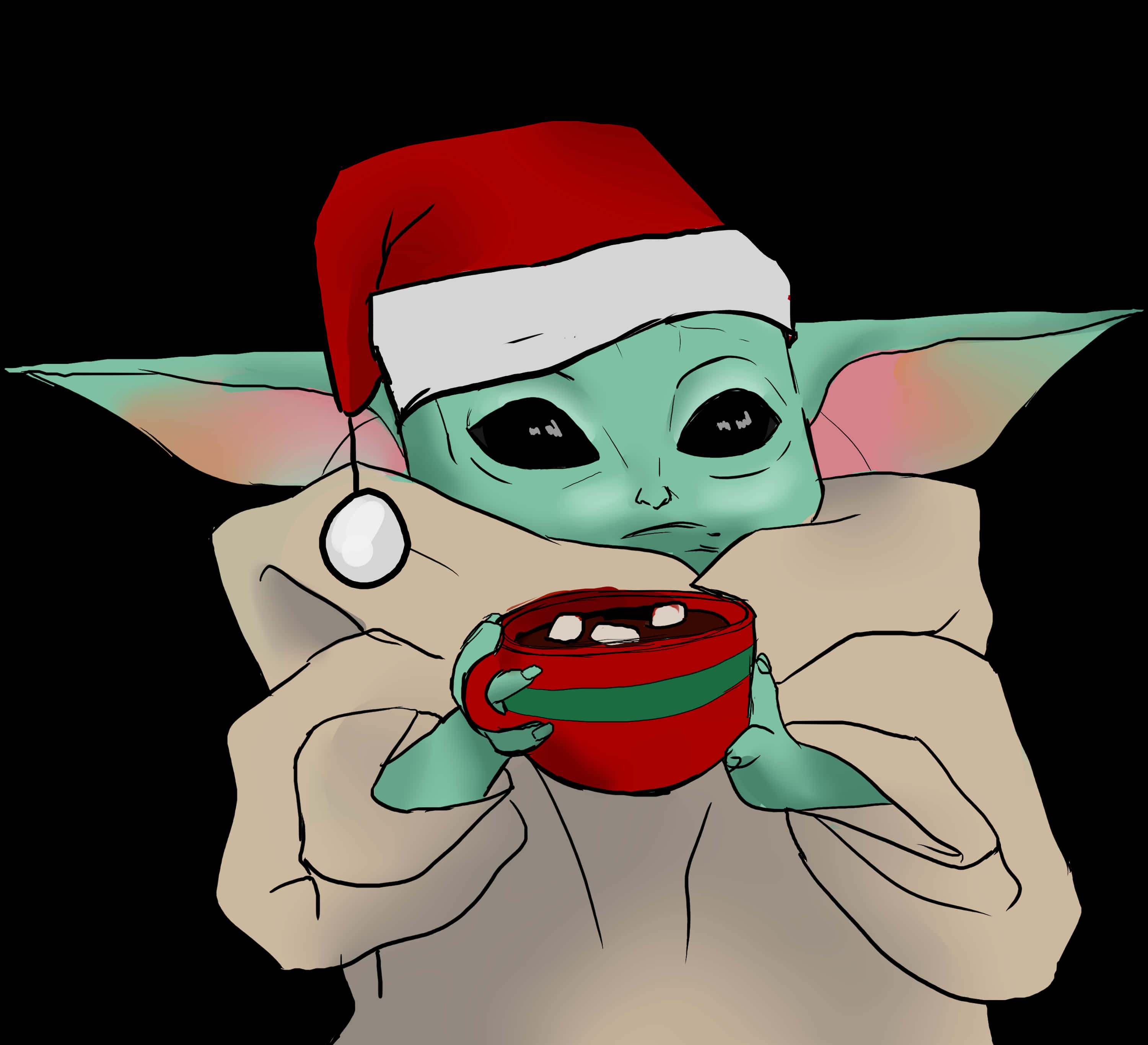 Loma Baby Yoda mukin kanssa Taustakuvat