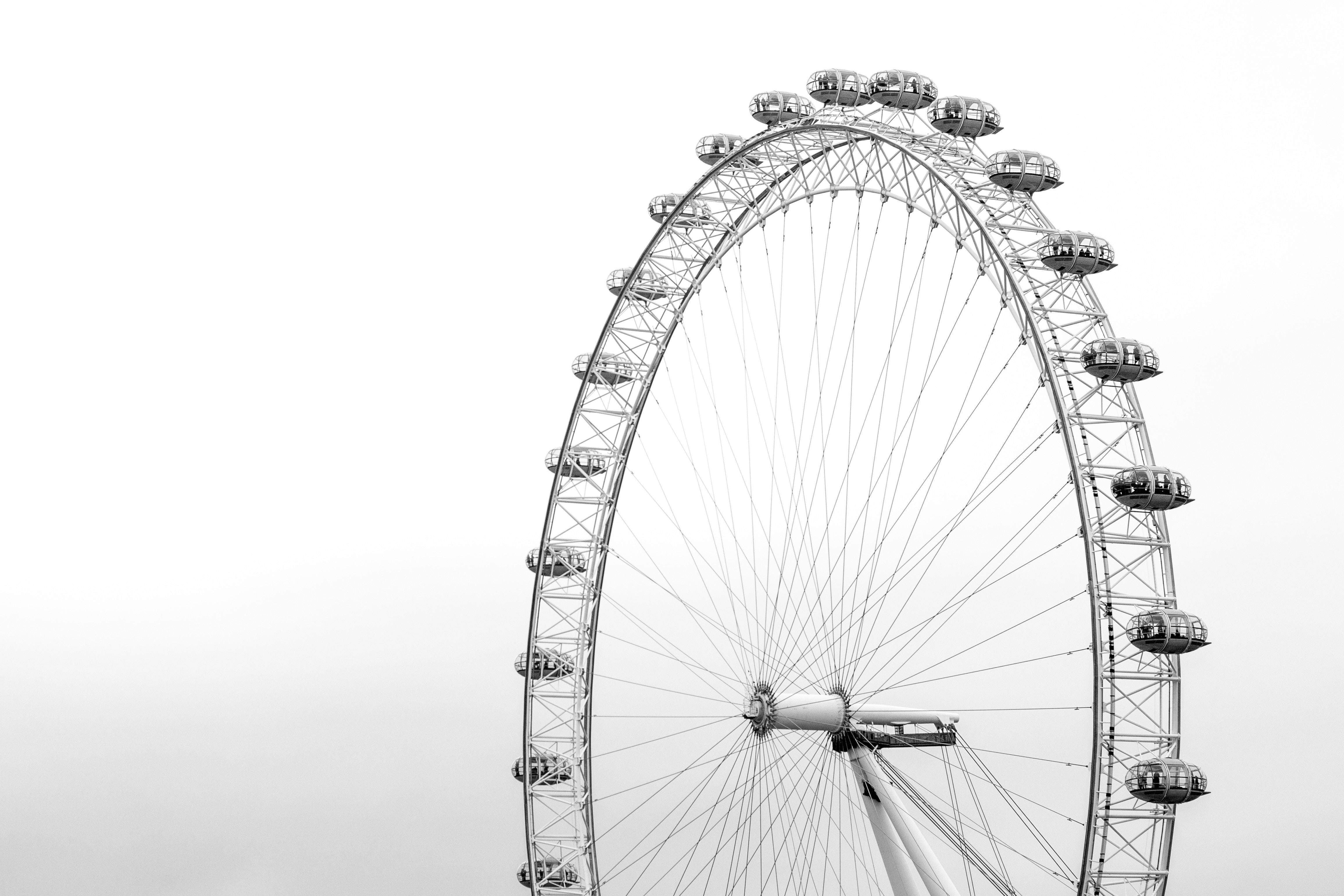 London Eye Valkoinen Minimalistinen Taustakuvat