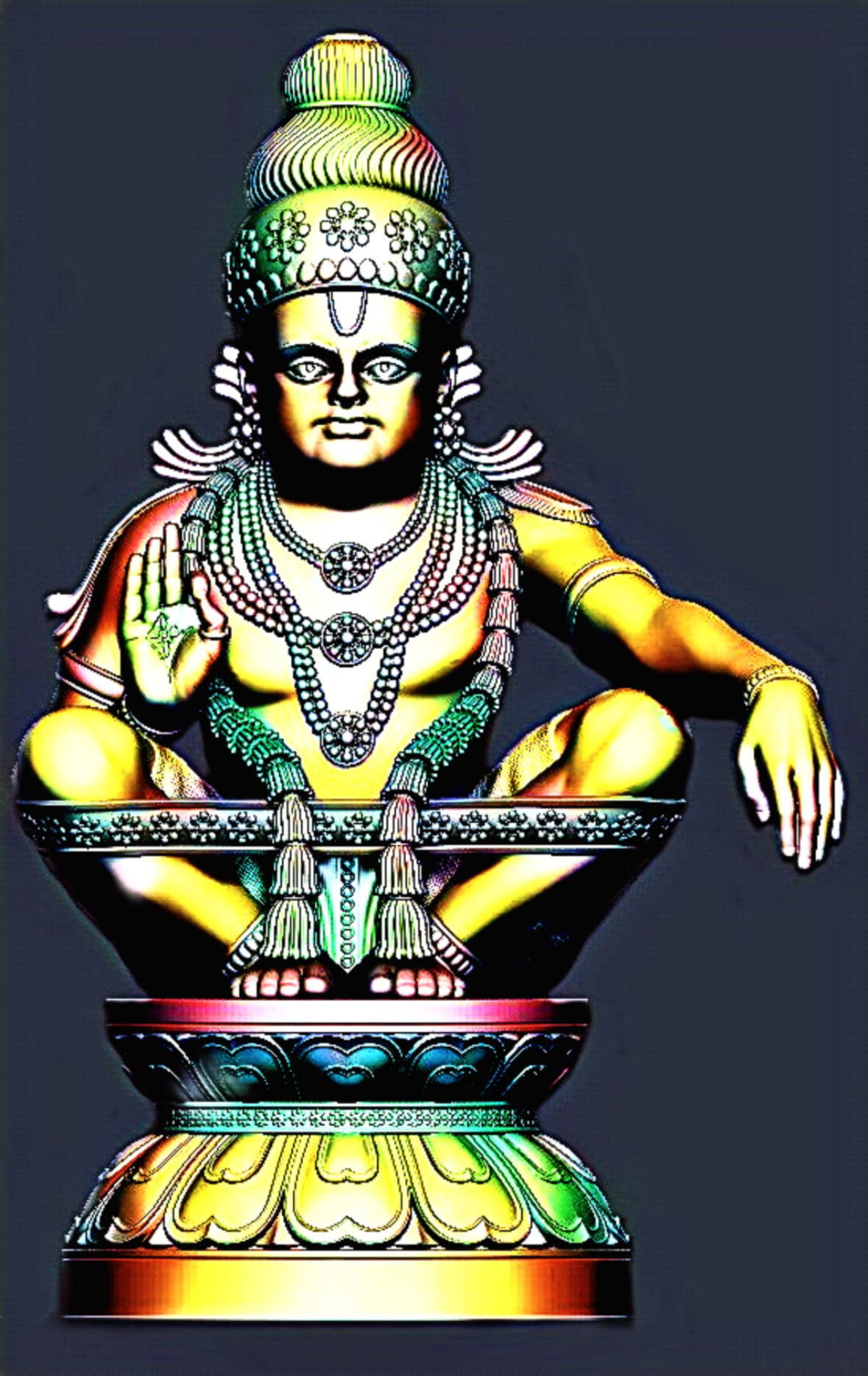 Lordi Ayyappa harmaalla taustalla Taustakuvat