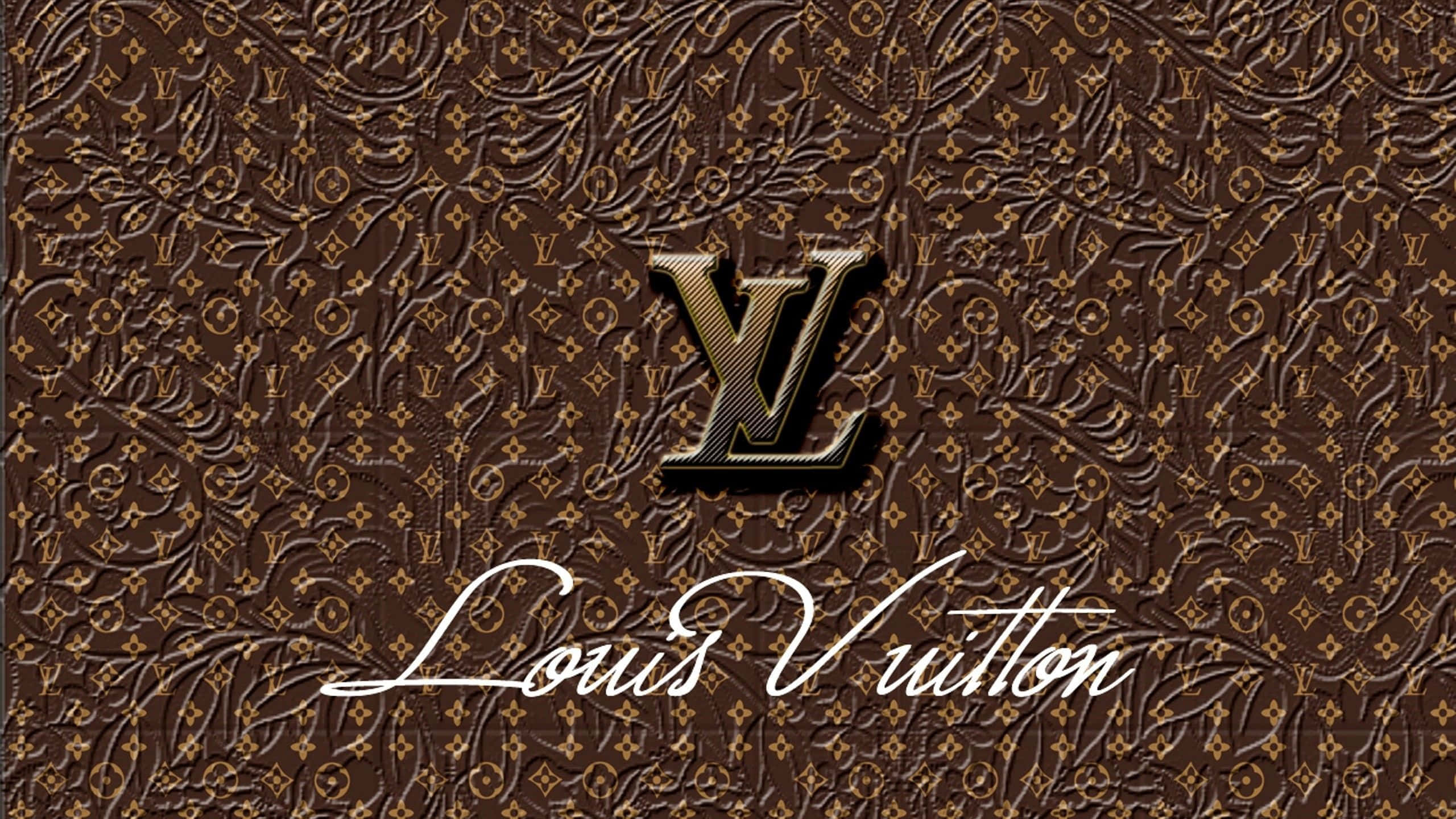 Louis Vuitton -logo ruskeat lehdet Taustakuvat